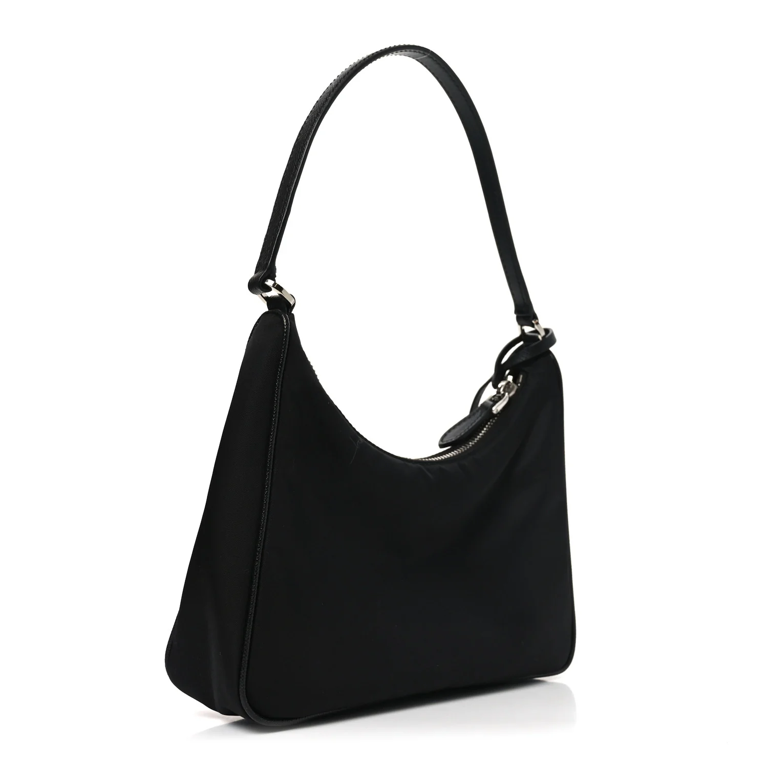 Tessuto Nylon Saffiano Mini Re-Edition 2005 Bag Black - Image 3