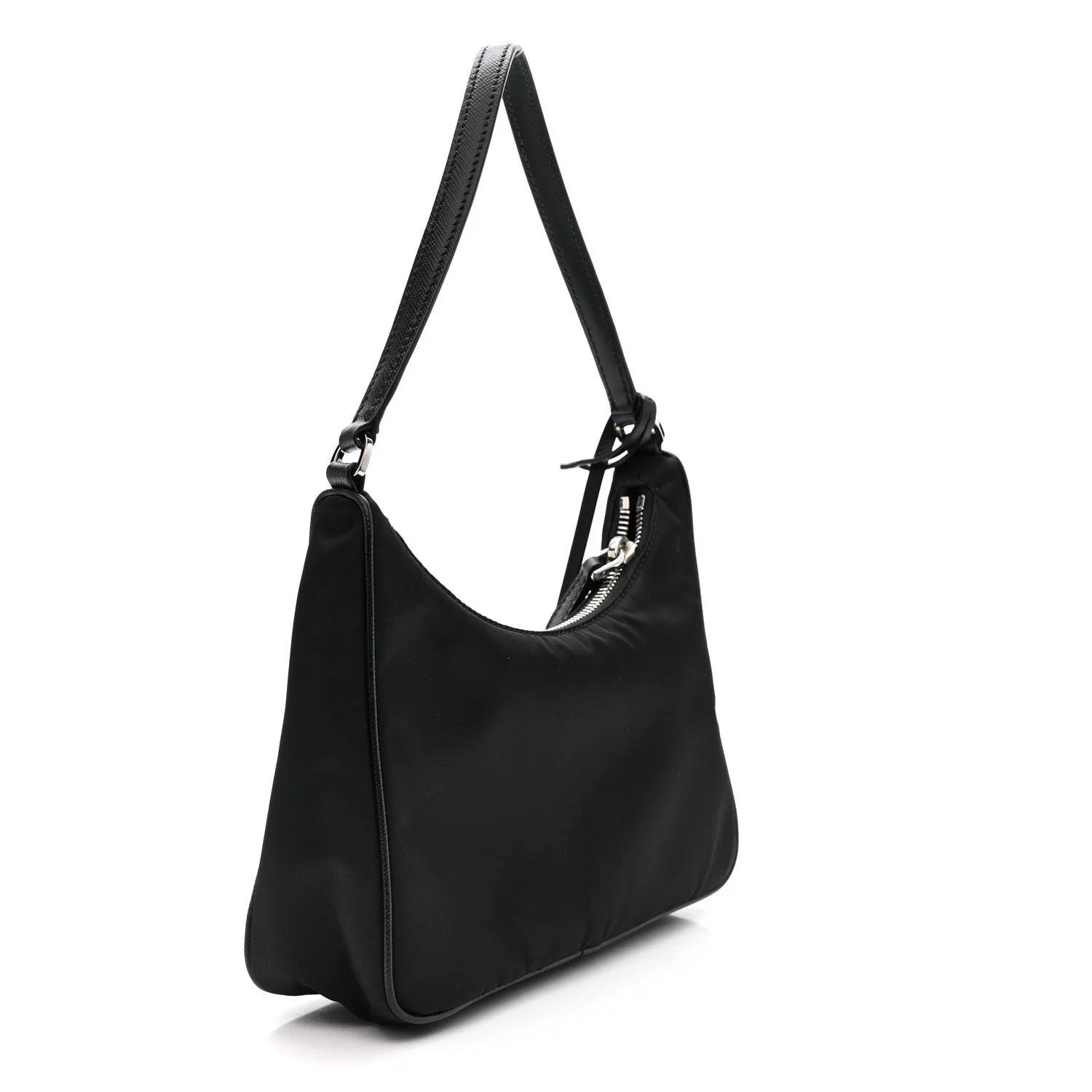 Tessuto Nylon Saffiano Mini Re-Edition 2005 Bag Black - Image 3