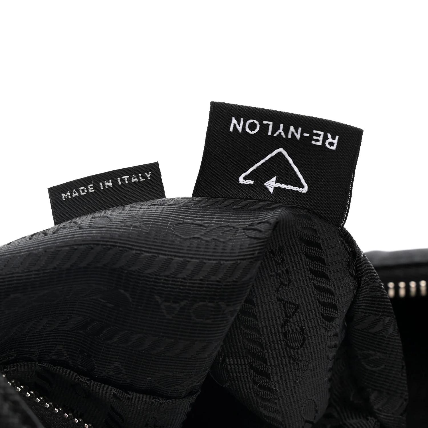 Tessuto Nylon Saffiano Mini Re-Edition 2005 Bag Black - Image 7