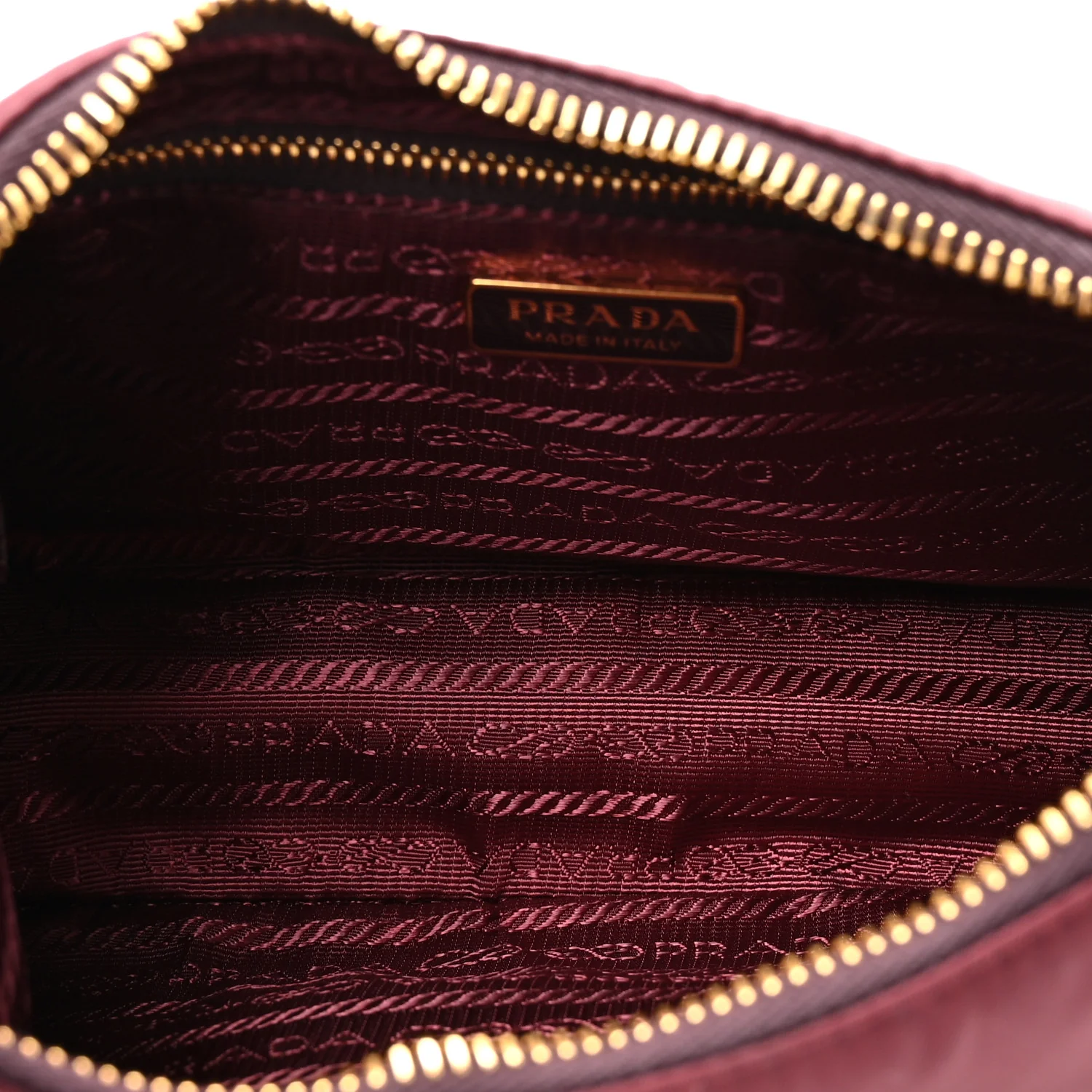 Tessuto Nylon Saffiano Mini Re-Edition 2005 Bag Bordeaux - Image 5