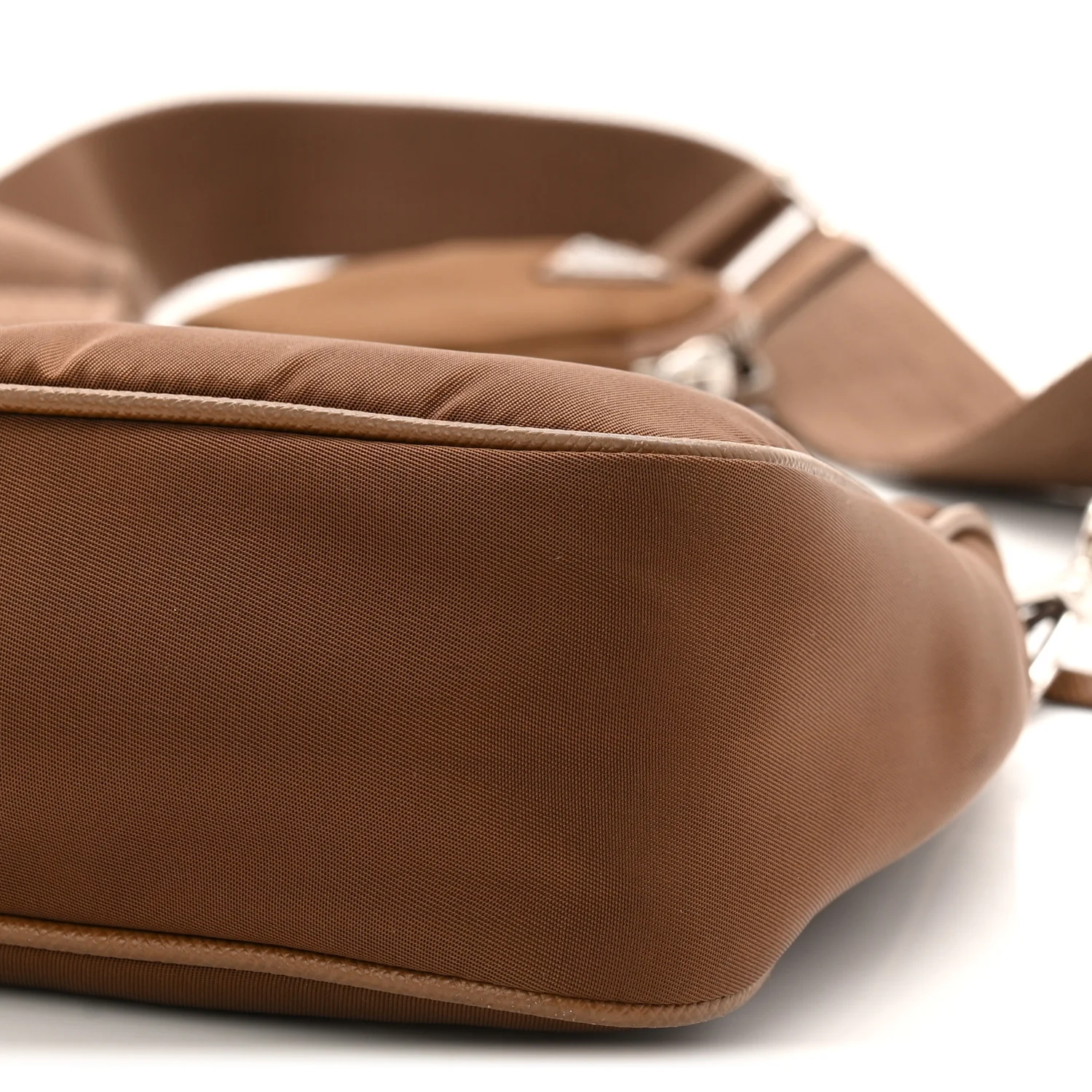 Tessuto Nylon Saffiano Re-Edition 2005 Shoulder Bag Cacao - Image 11