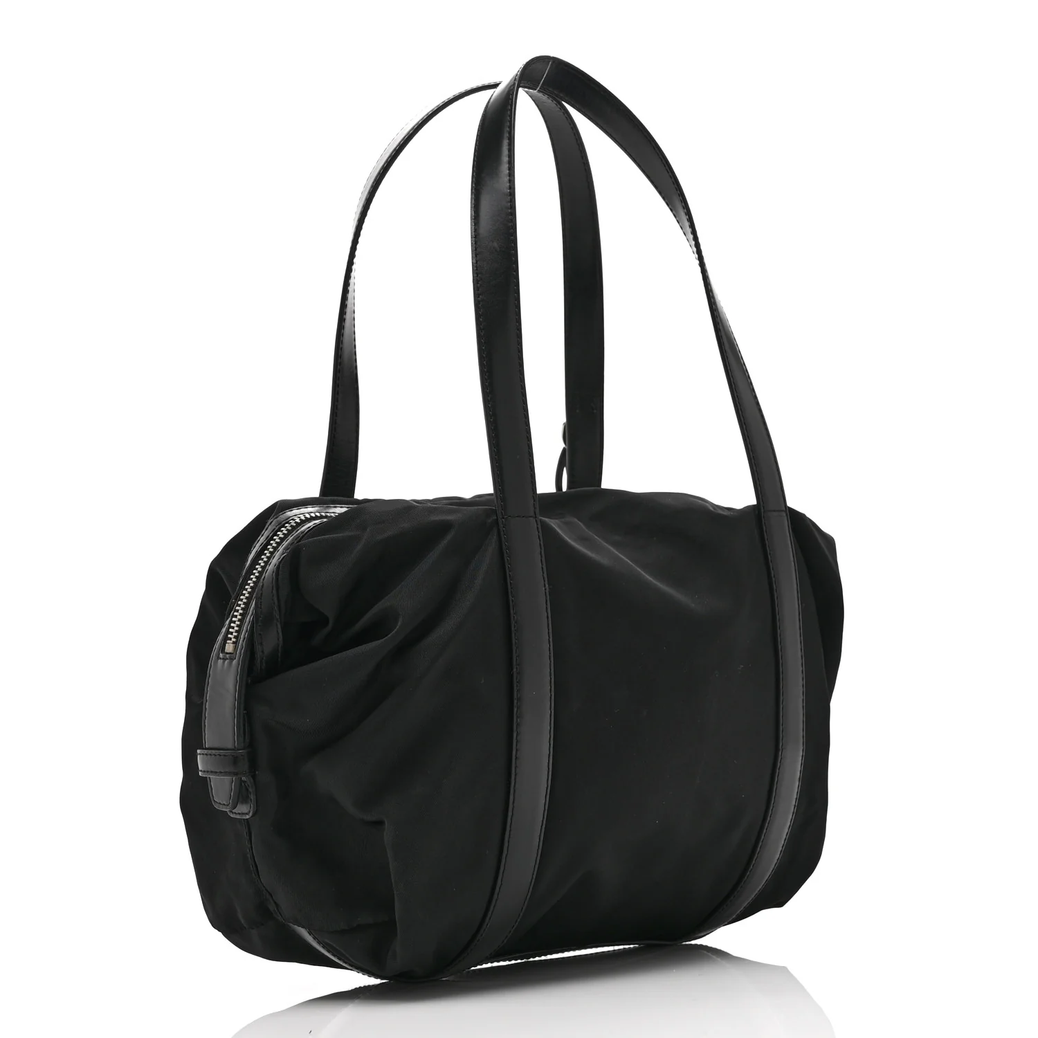 Tessuto Nylon Saffiano Tote Black - Image 3