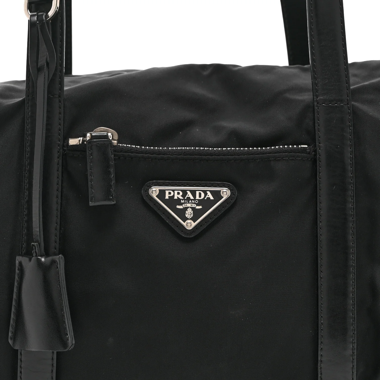 Tessuto Nylon Saffiano Tote Black - Image 8