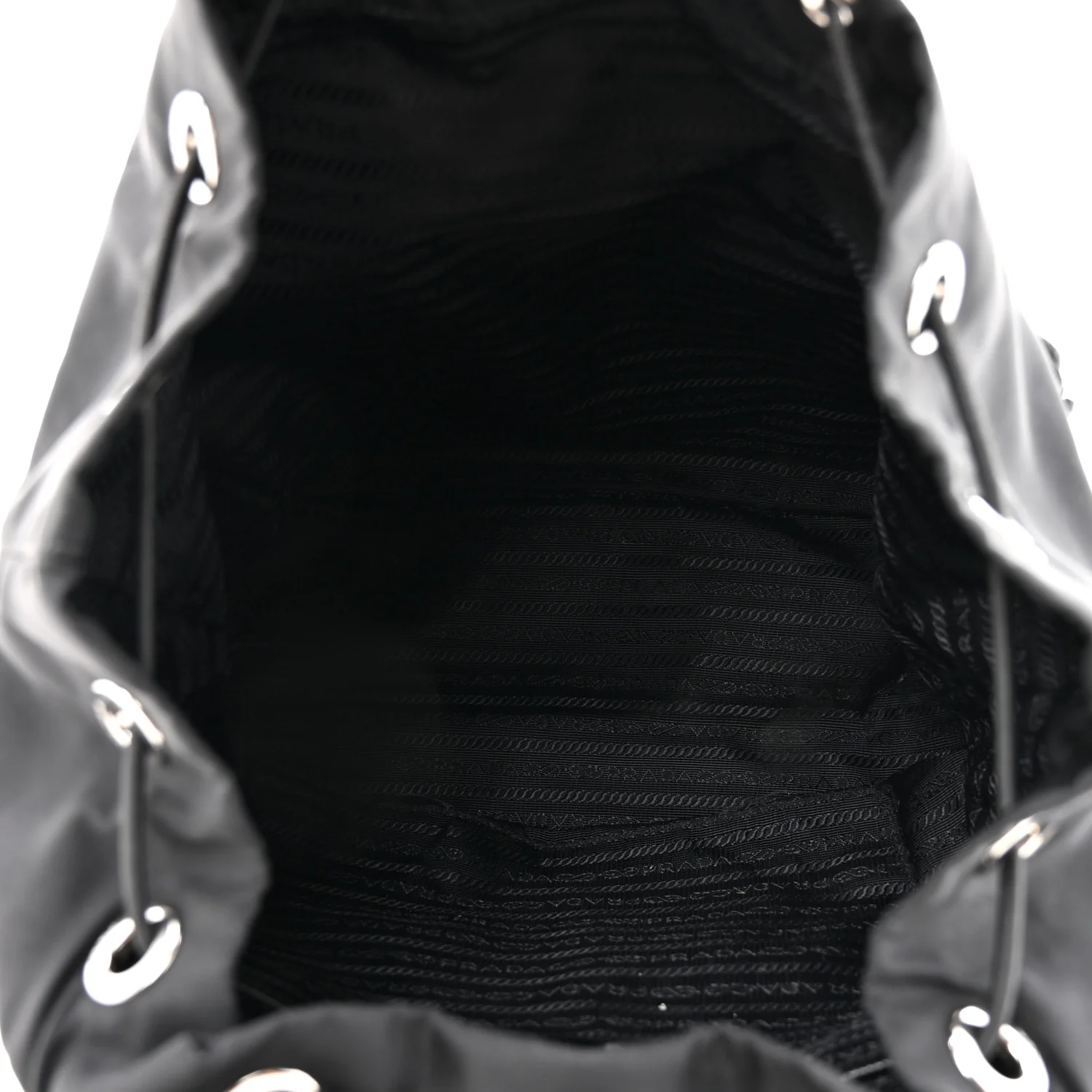 Tessuto Nylon Saffiano Vela Medium Backpack Black - Image 5