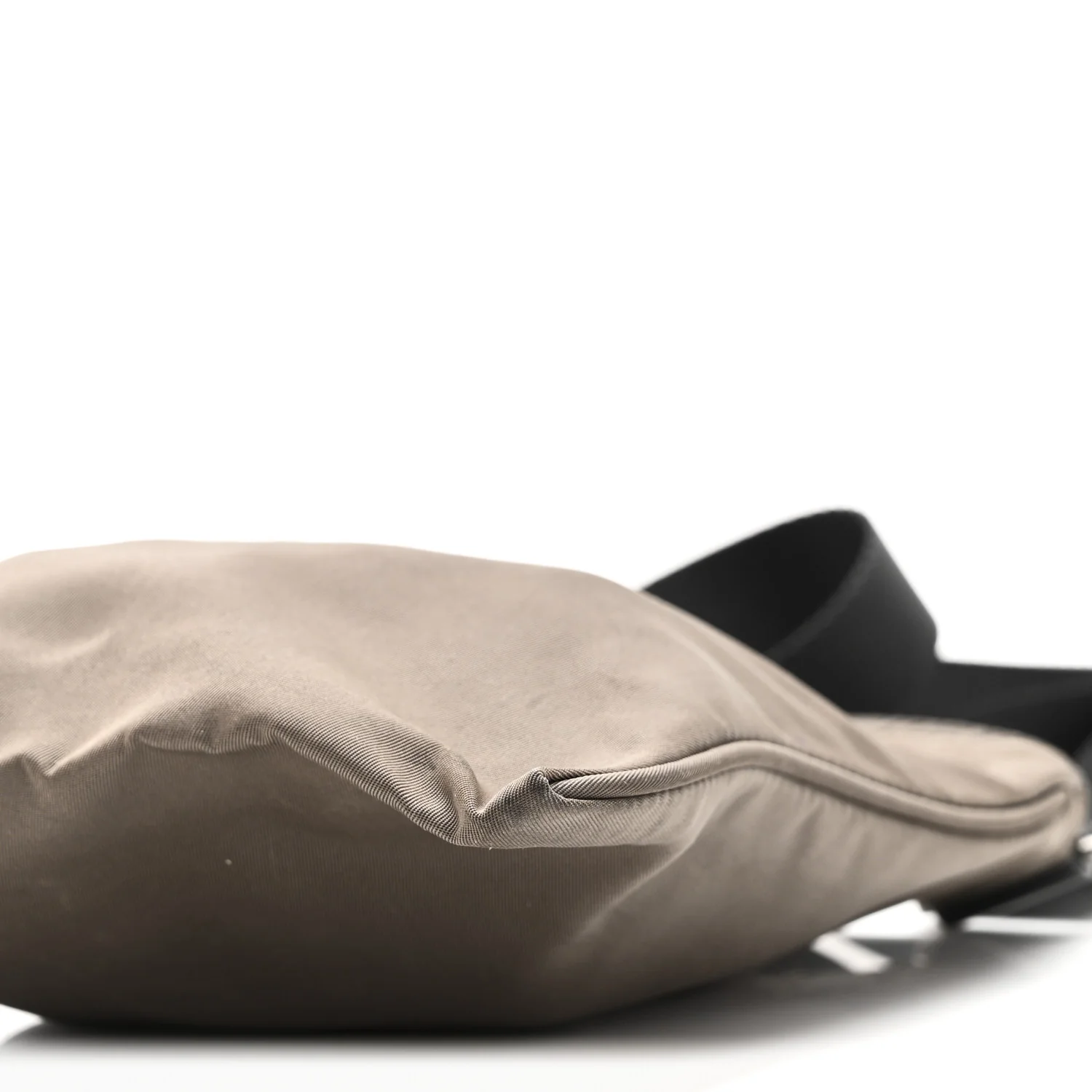 Tessuto Nylon Small Flat Messenger Bag Brown - Image 10