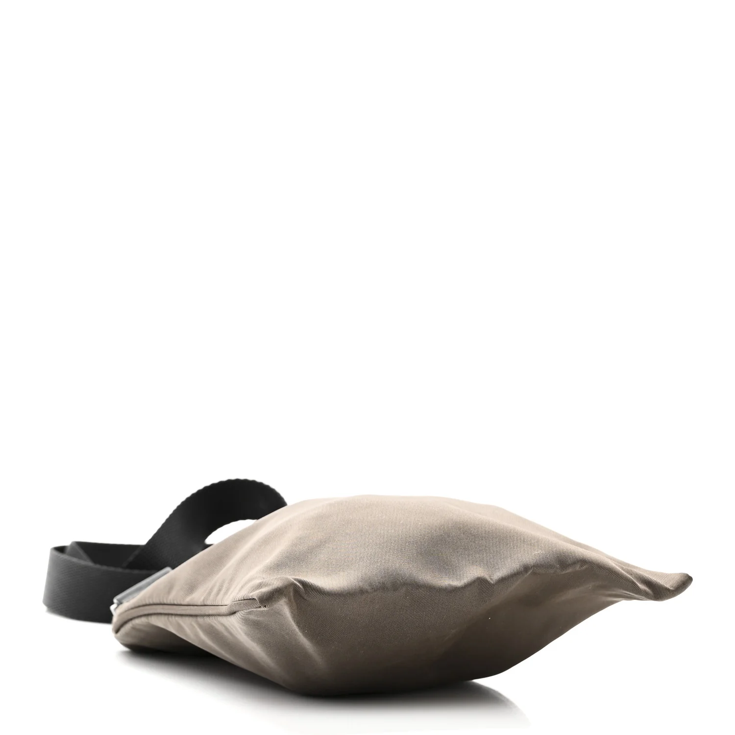 Tessuto Nylon Small Flat Messenger Bag Brown - Image 4