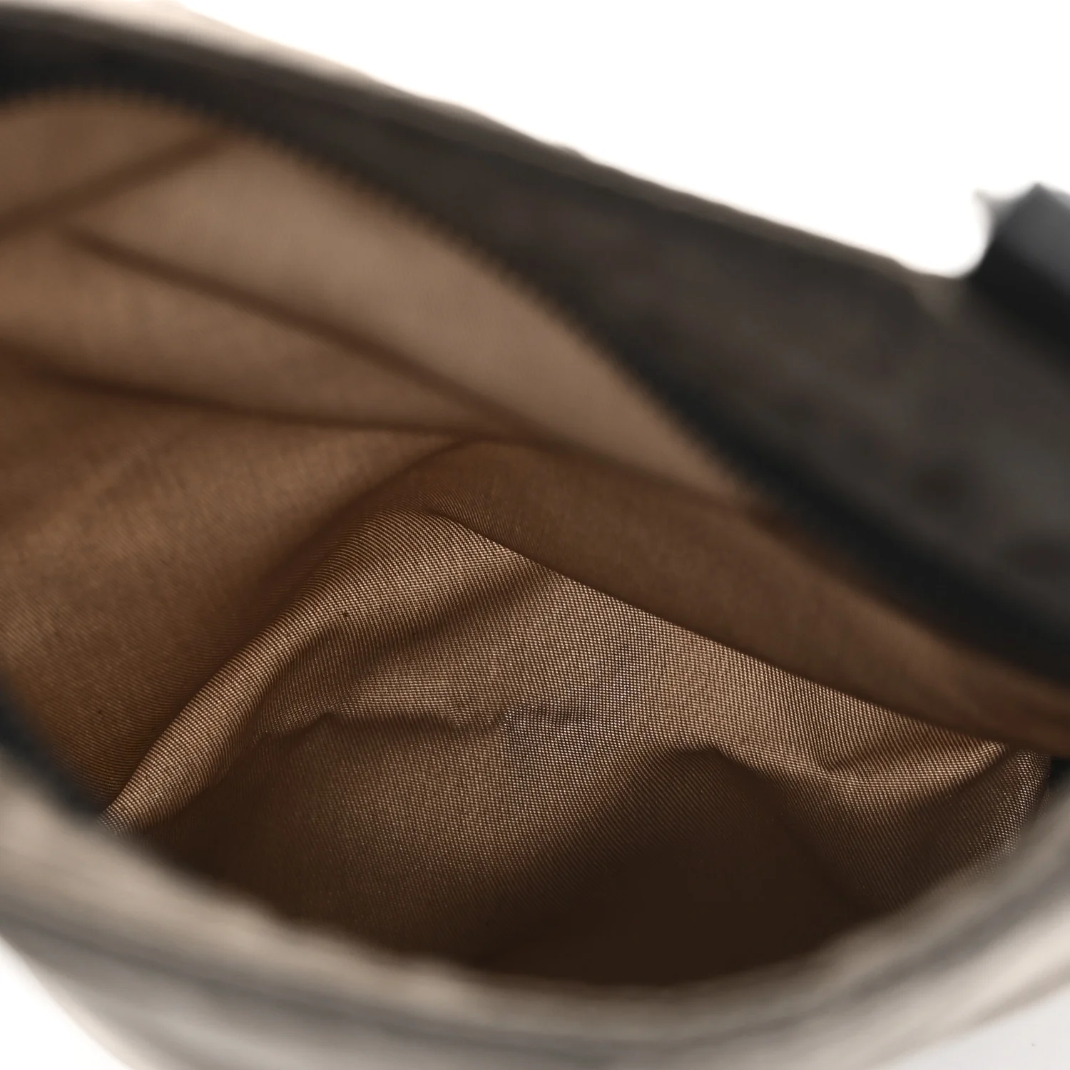 Tessuto Nylon Small Flat Messenger Bag Brown - Image 5