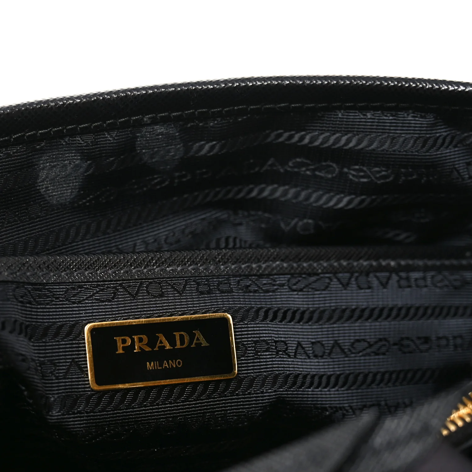Tessuto Nylon Soft Calf Small Tote Black - Image 6