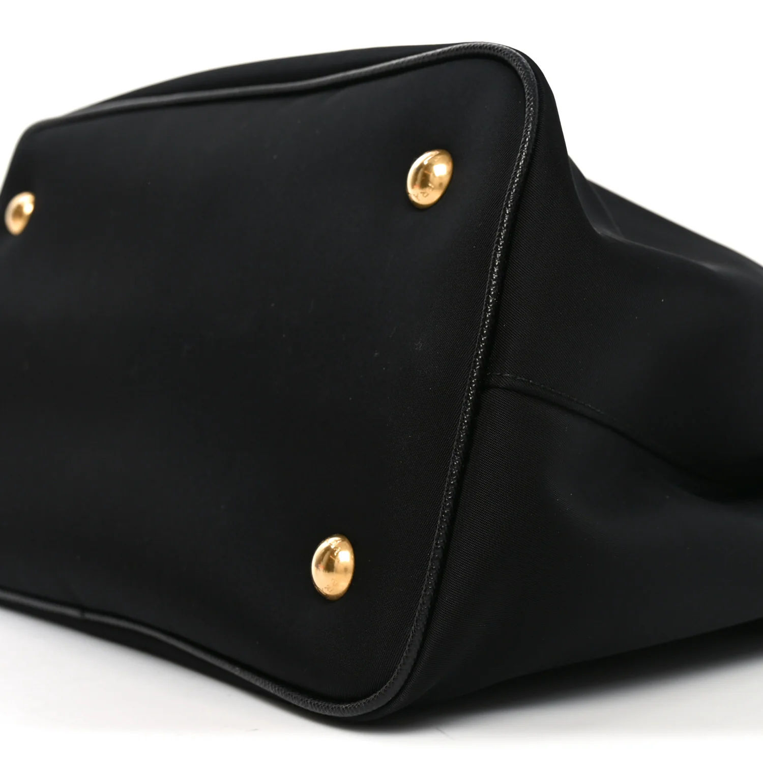 Tessuto Nylon Soft Calf Small Tote Black - Image 9