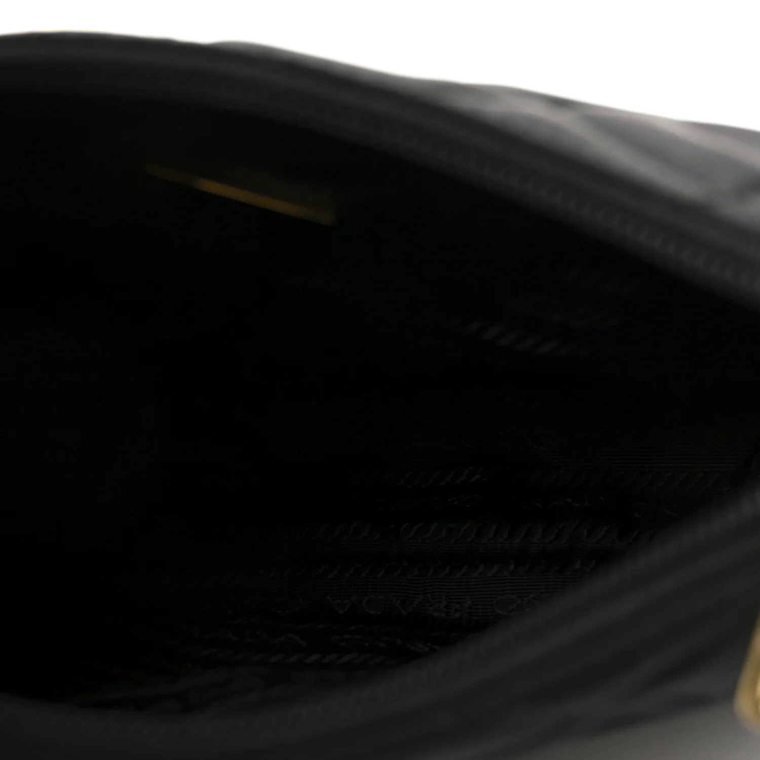 Tessuto Nylon Stitched Shoulder Bag Black - Image 5