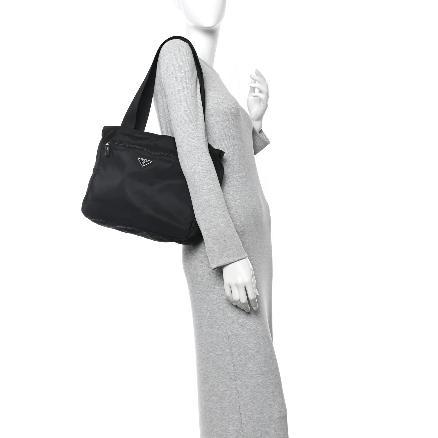 Tessuto Nylon Tote Black - Image 2