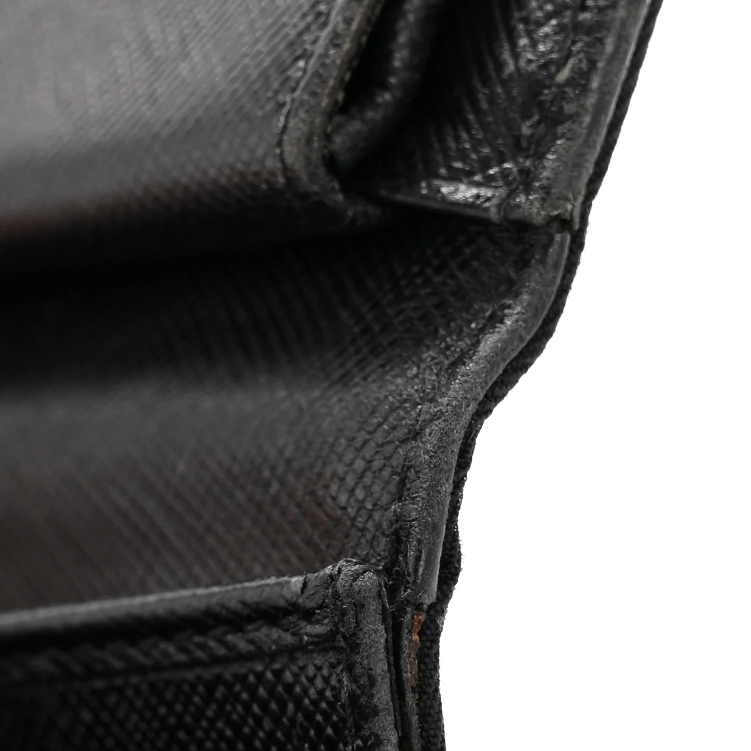 Tessuto Nylon Tri-Fold Compact Wallet  Black - Image 20