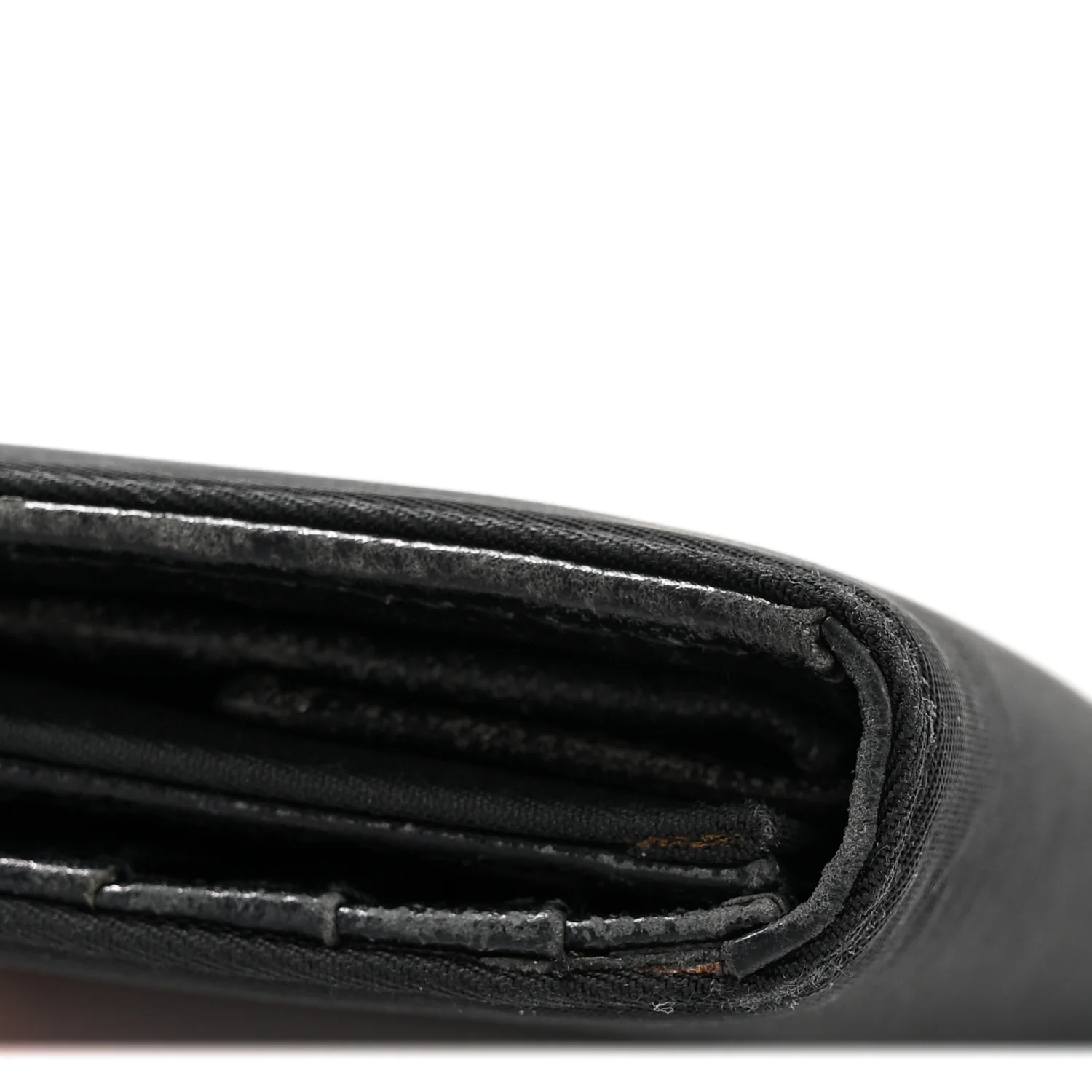 Tessuto Nylon Tri-Fold Compact Wallet  Black - Image 24
