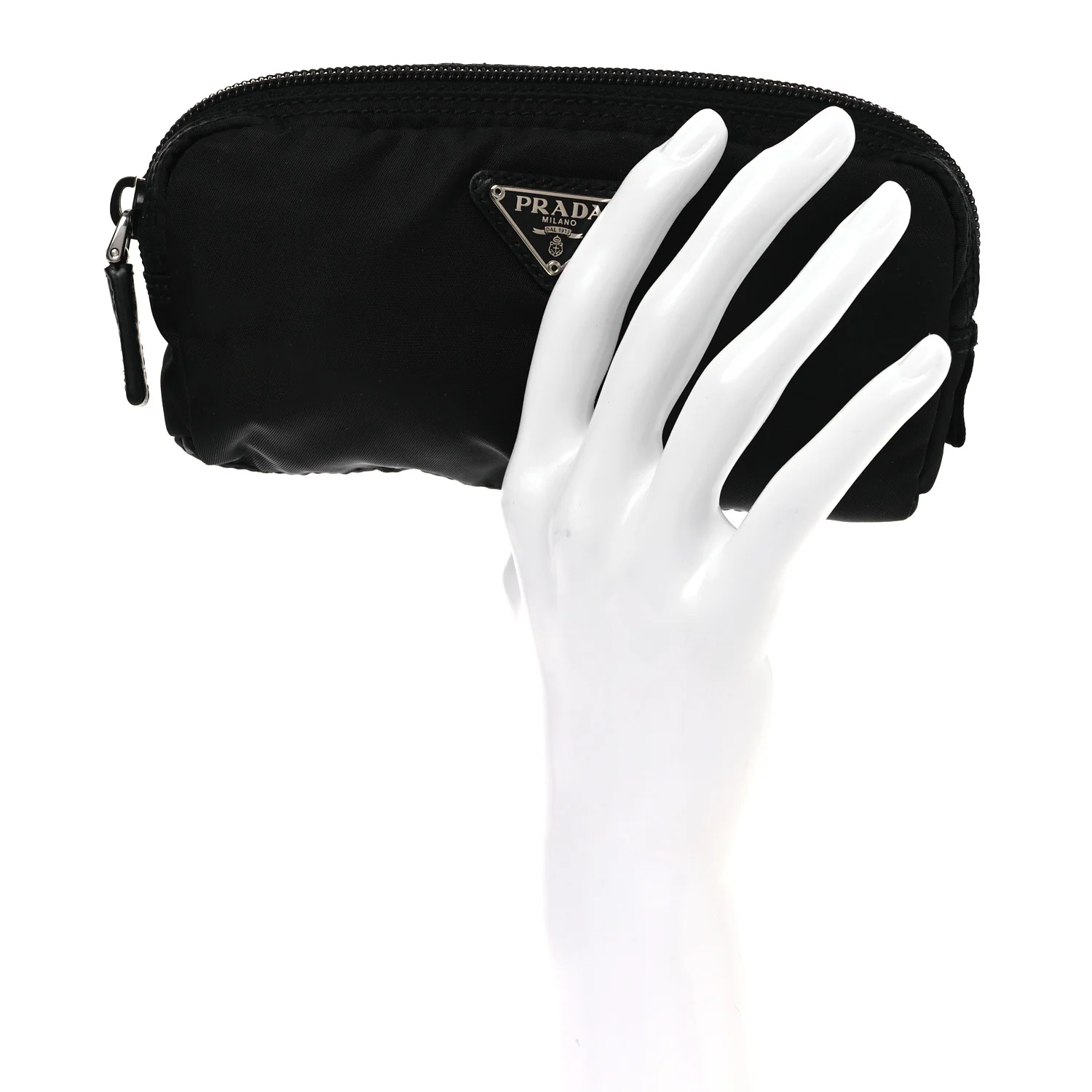 Tessuto Nylon Vela Cosmetic Pouch Black - Image 2