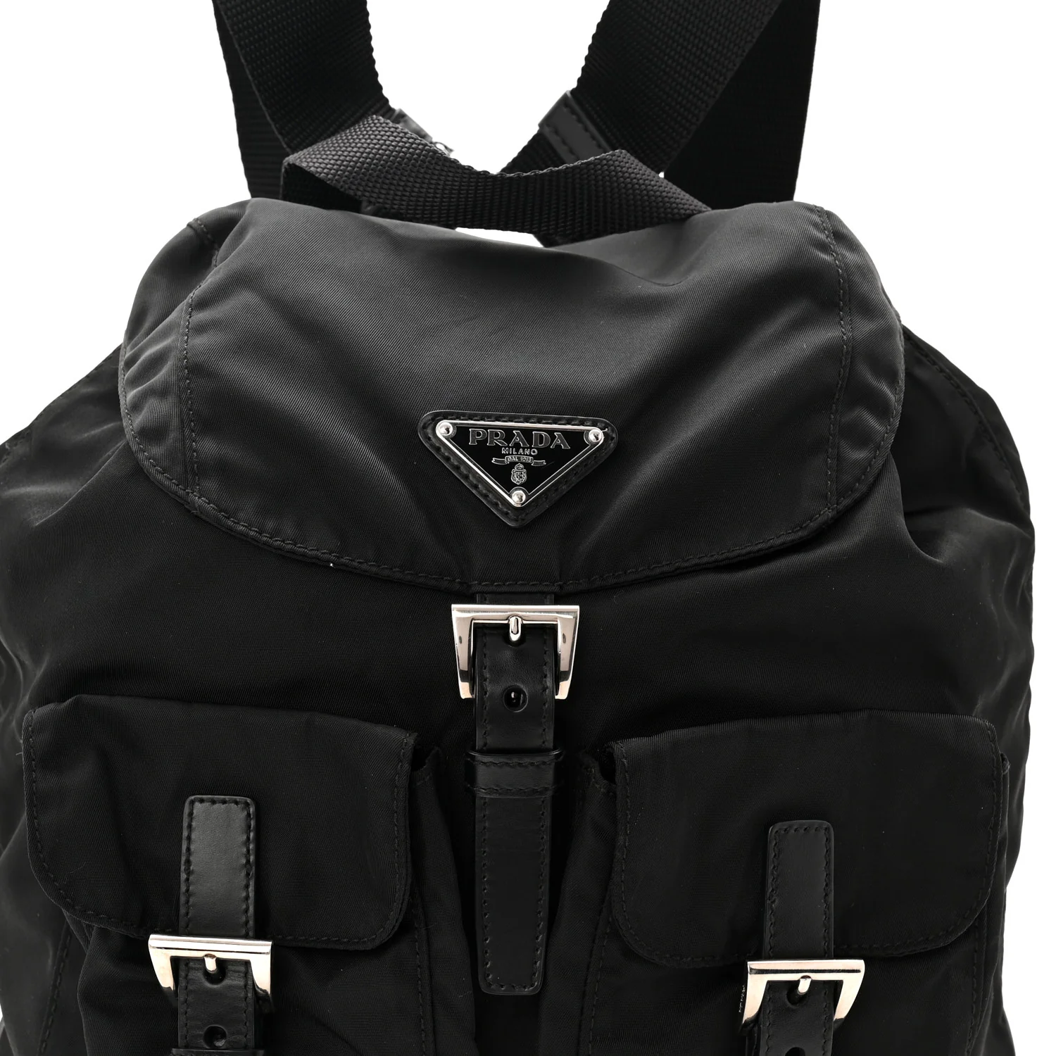 Tessuto Nylon Vela Small Backpack Black - Image 7