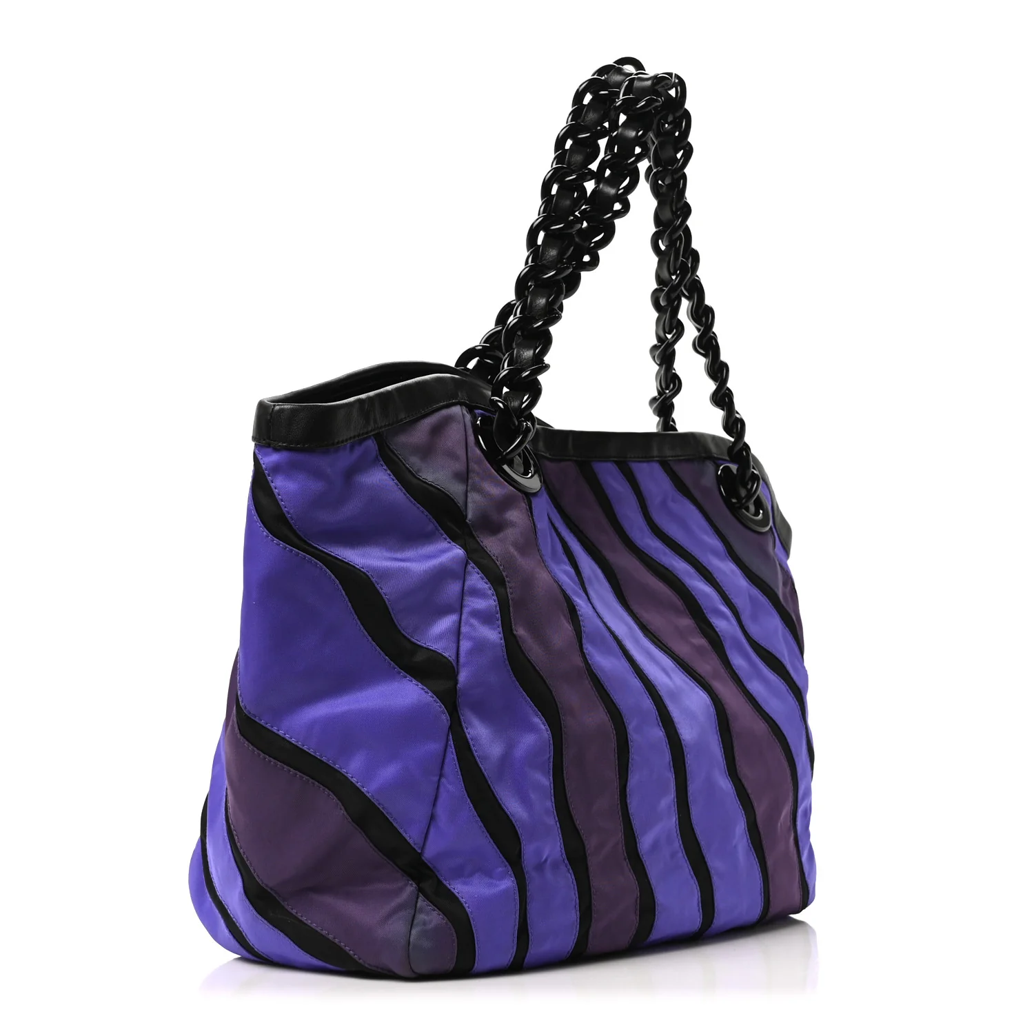 Tessuto Nylon Waves Chain Tote Multicolor - Image 3