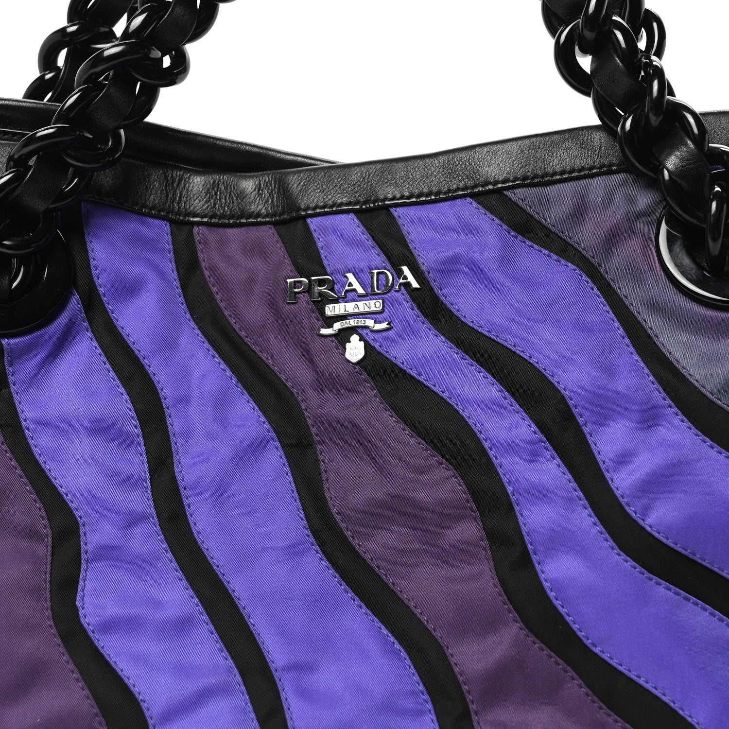 Tessuto Nylon Waves Chain Tote Multicolor - Image 8