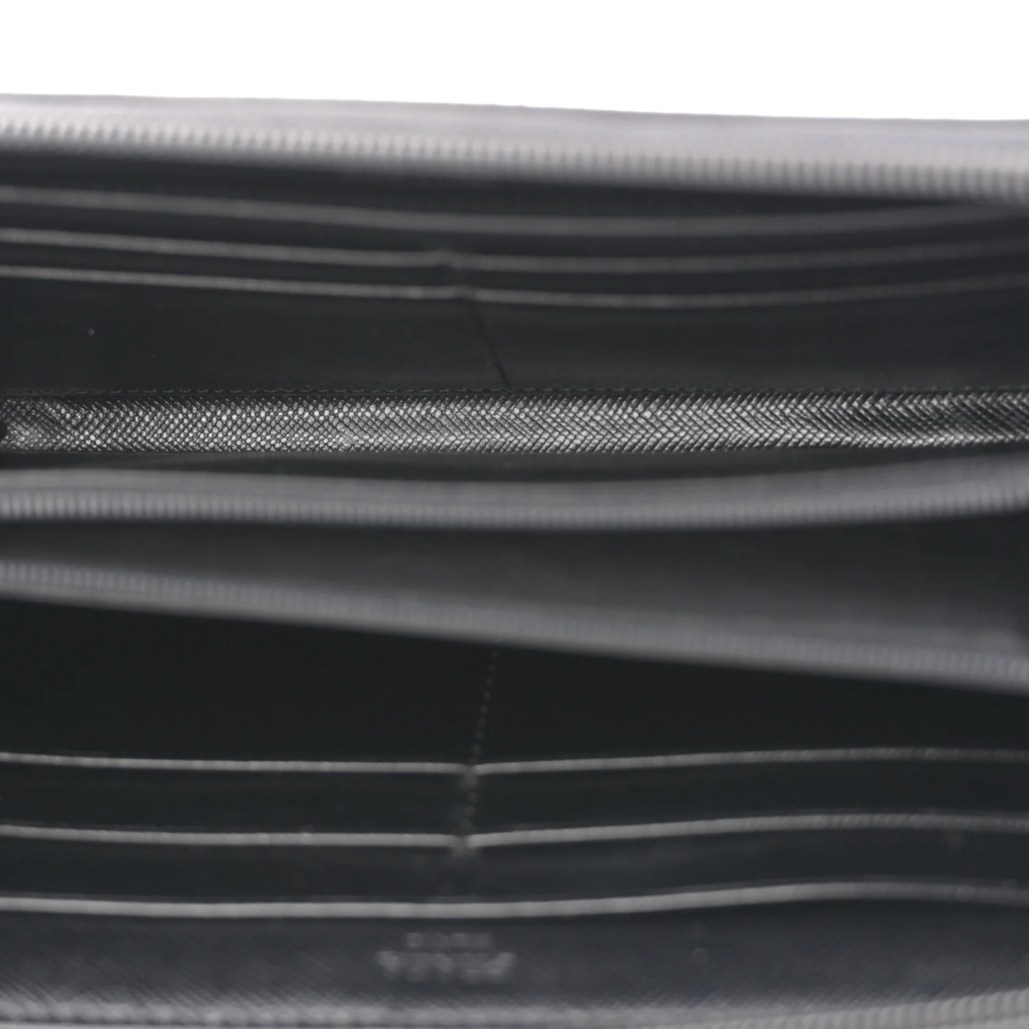Tessuto Nylon Zip Around Wallet Black - Image 5