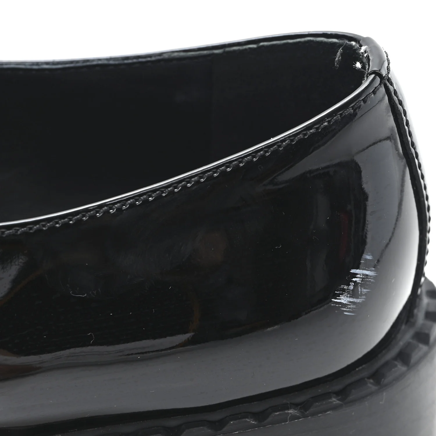 Vernice Triangle 50mm Loafers 39.5 Black - Image 10