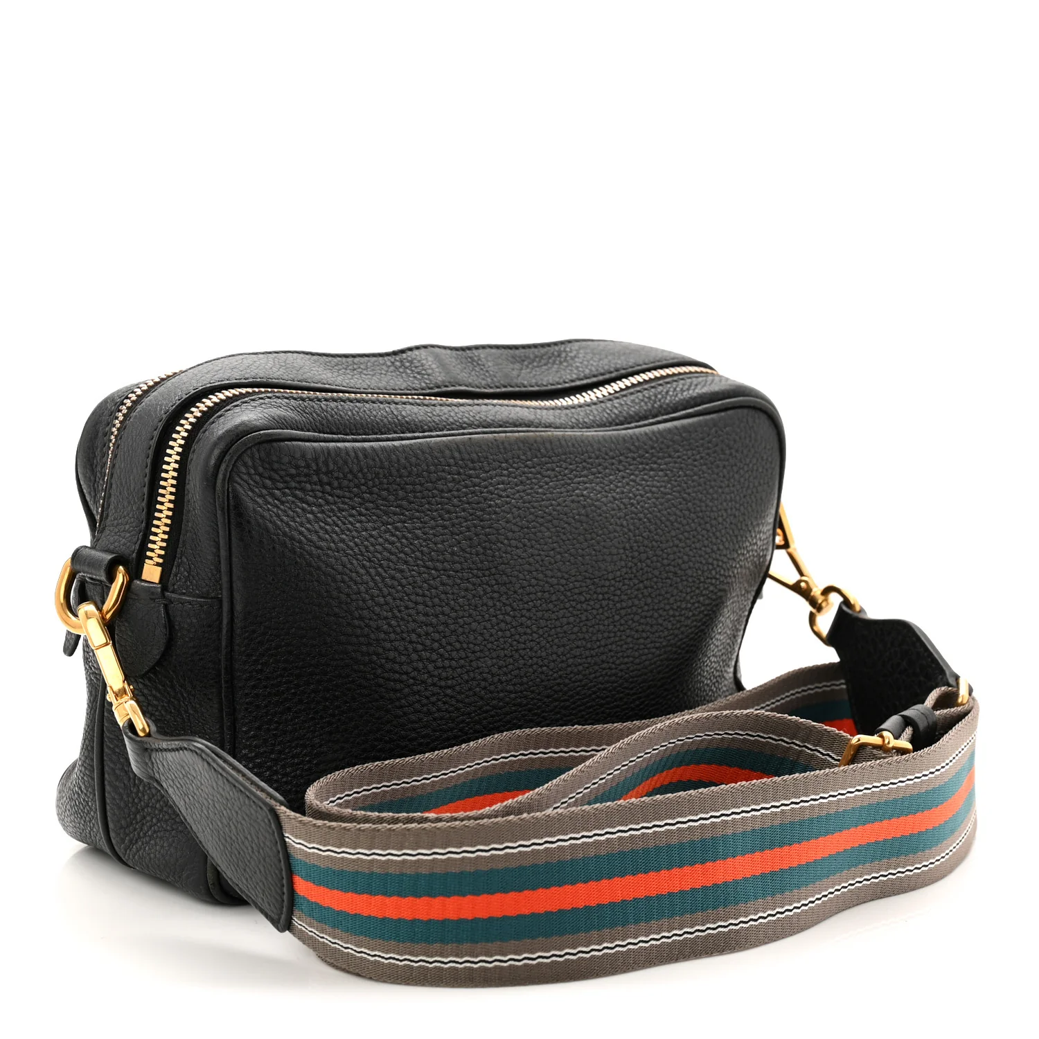 Vitello Daino Camera Crossbody Black - Image 3