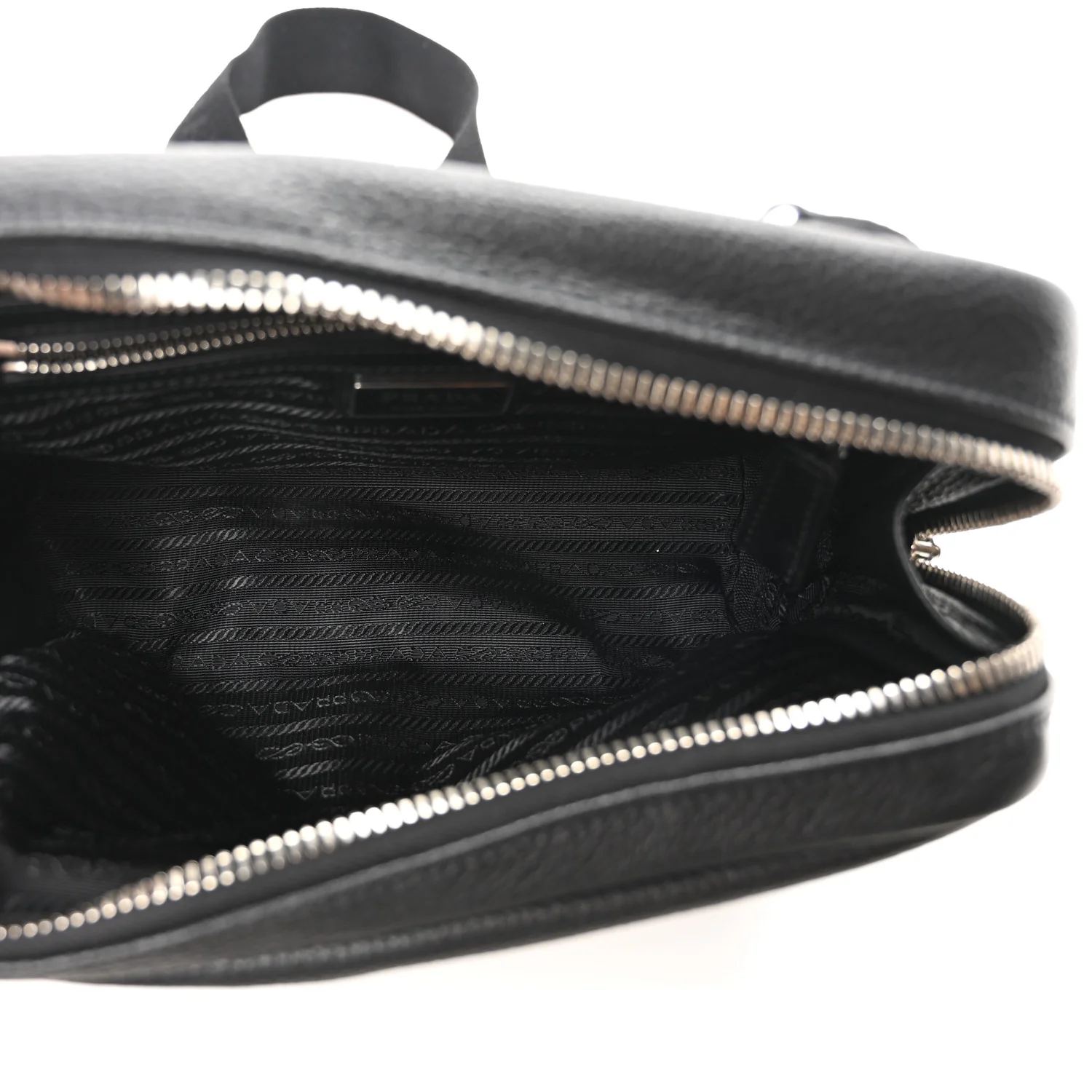 Vitello Daino Charm Shoulder Bag Black - Image 5