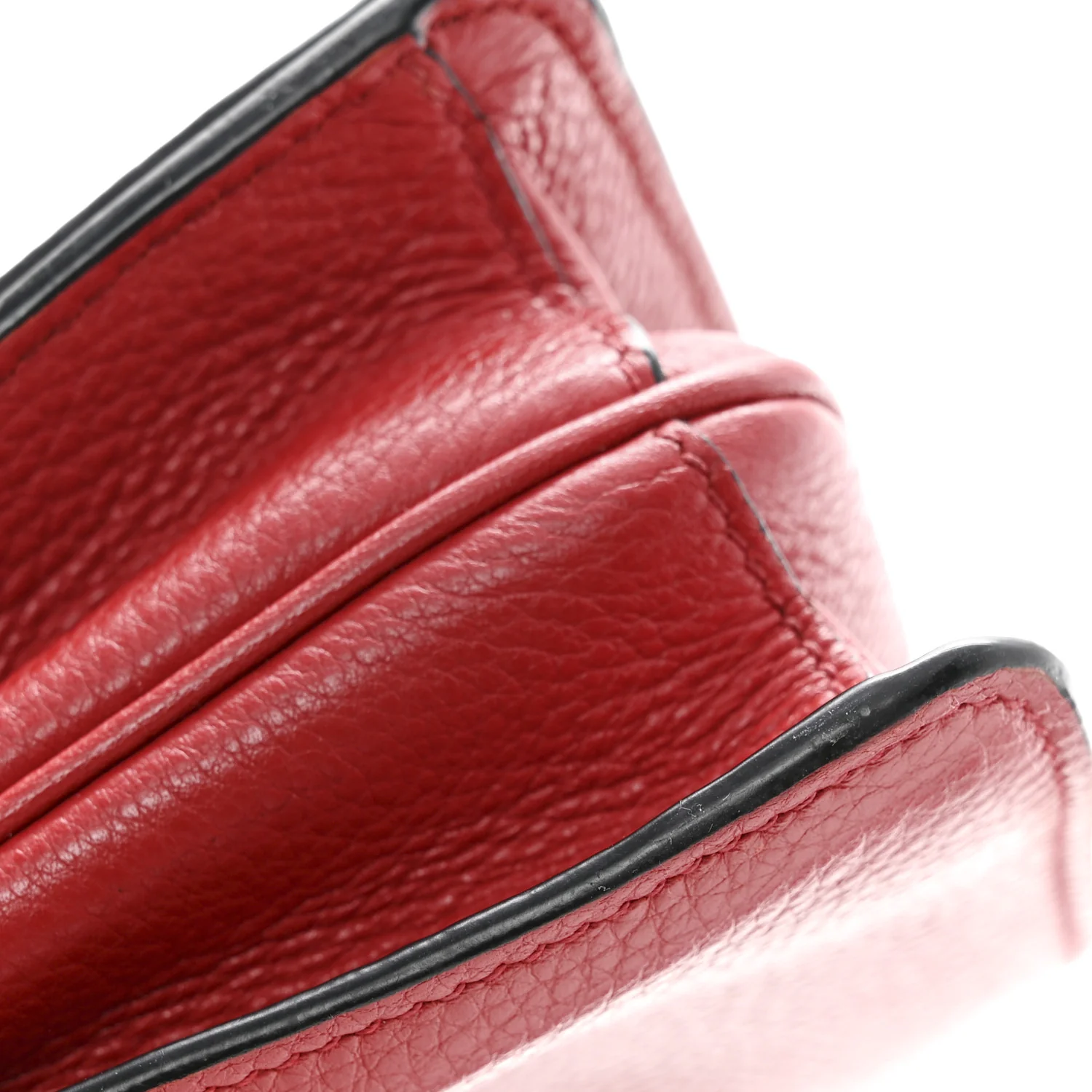 Vitello Daino Flap Crossbody Rosso - Image 15