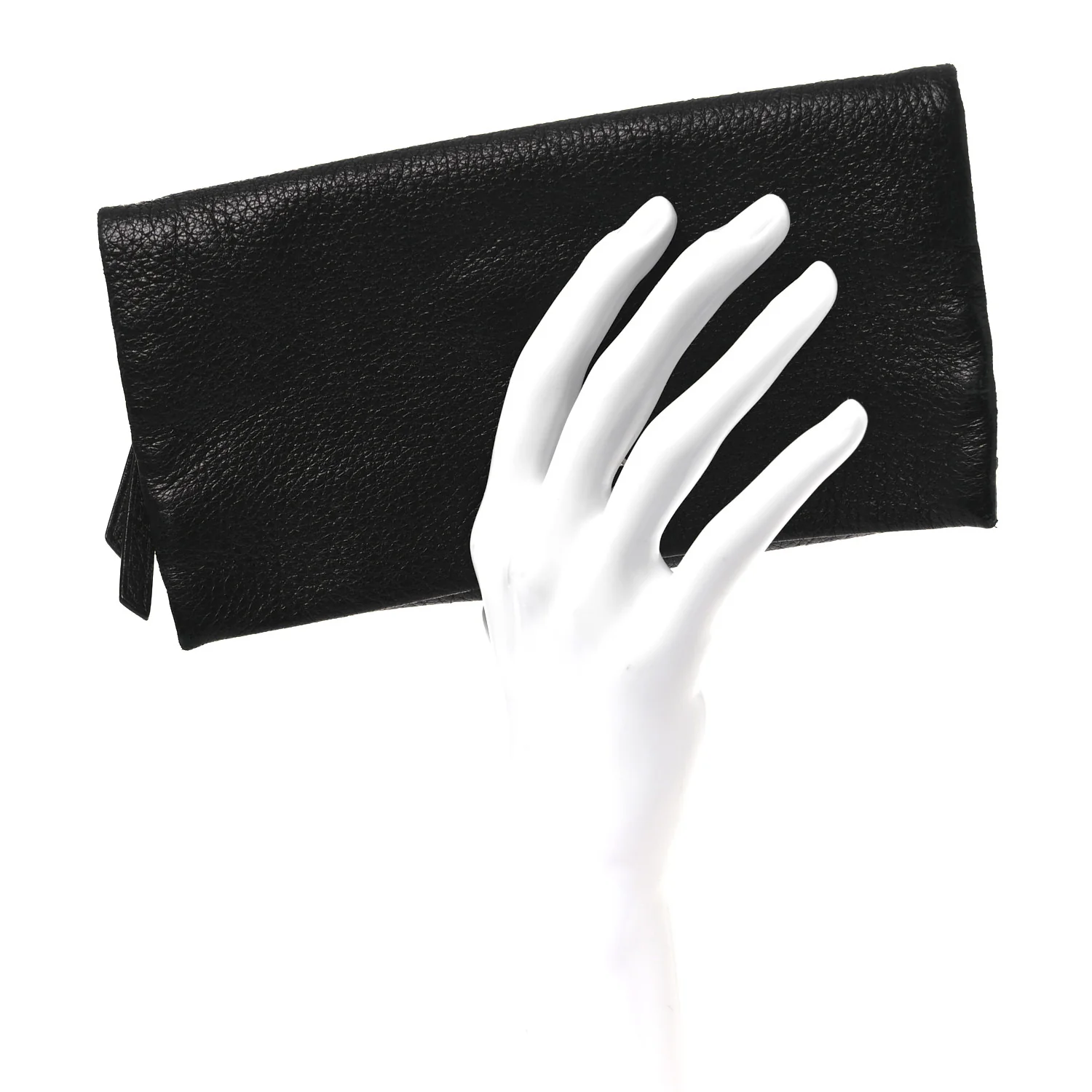 Vitello Daino Fold Clutch Black - Image 2