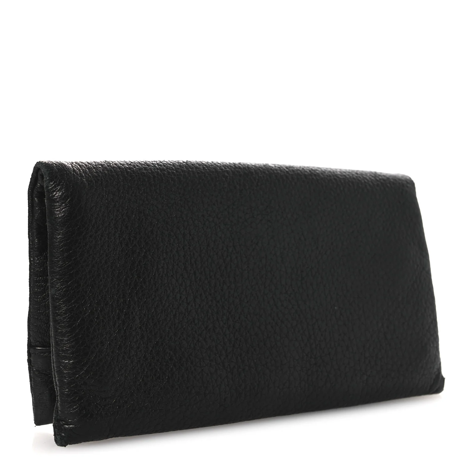 Vitello Daino Fold Clutch Black - Image 3