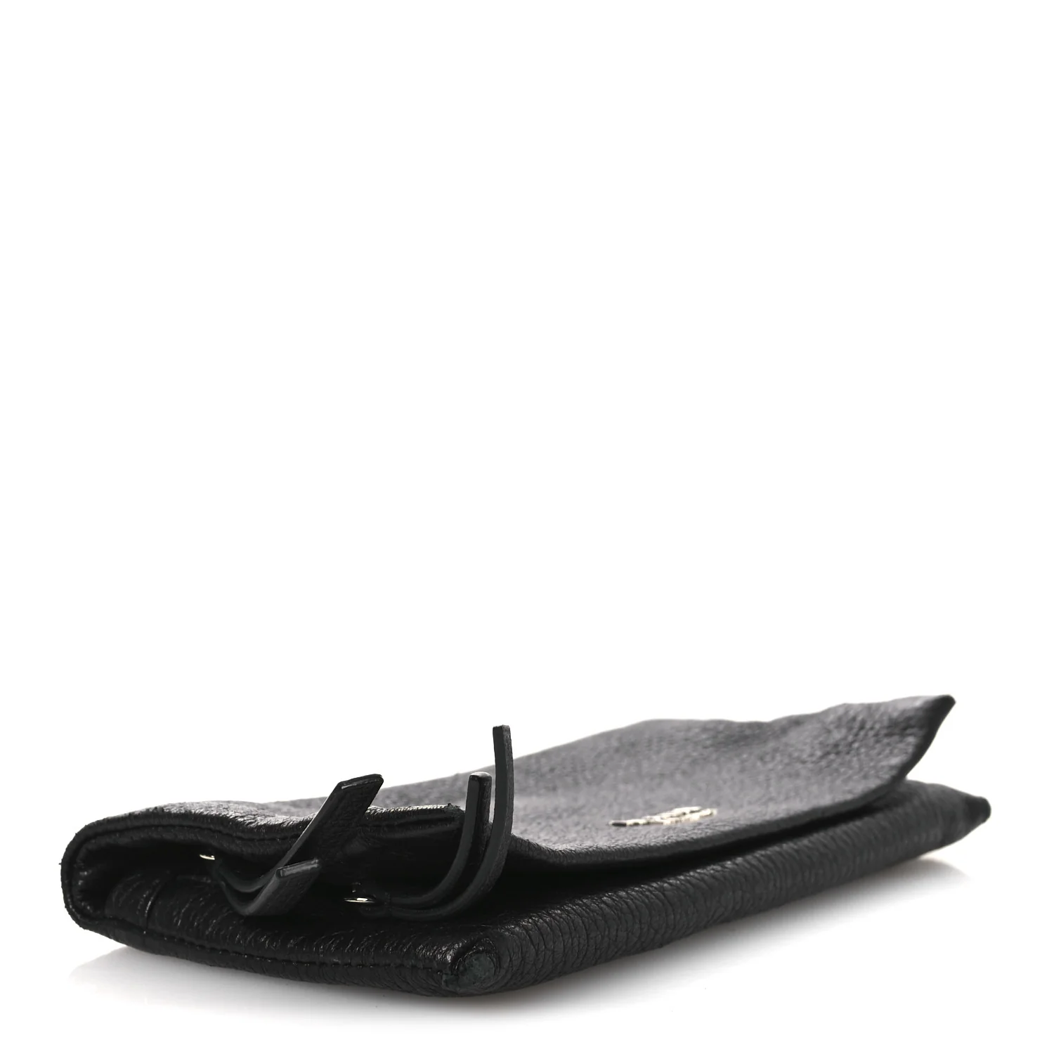 Vitello Daino Fold Clutch Black - Image 4