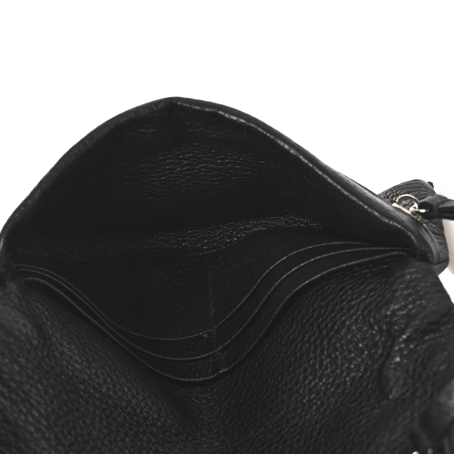 Vitello Daino Fold Clutch Black - Image 5
