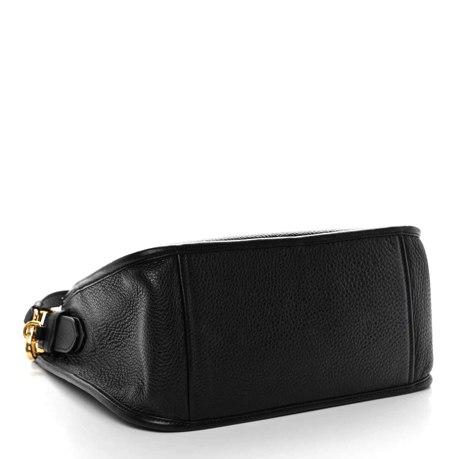 Vitello Daino Hobo Messenger Bag Black - Image 4