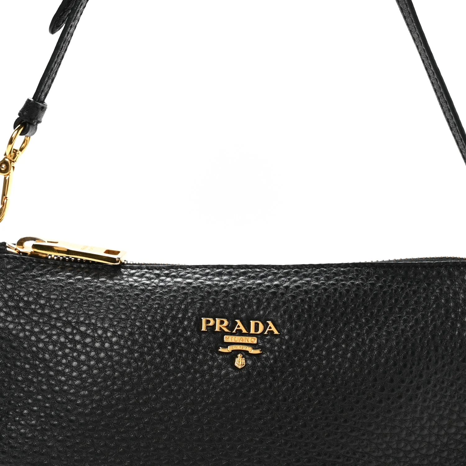 Vitello Daino Pochette Bag Black - Image 9
