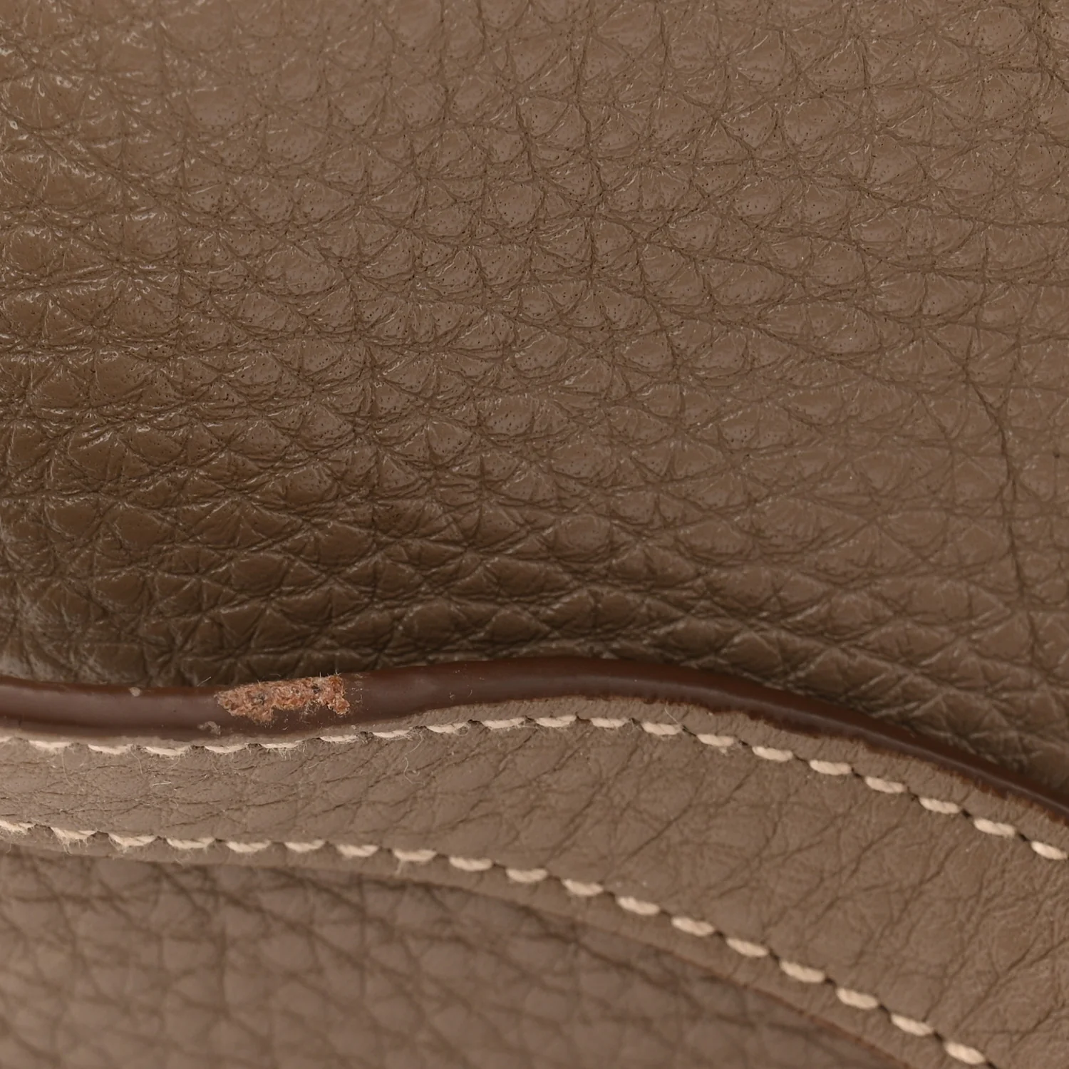 Vitello Daino Pocket Shopping Tote Cammeo - Image 13