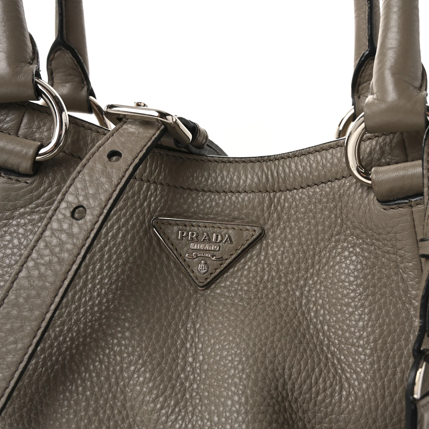 Vitello Daino Shopping Tote Argilla - Image 7