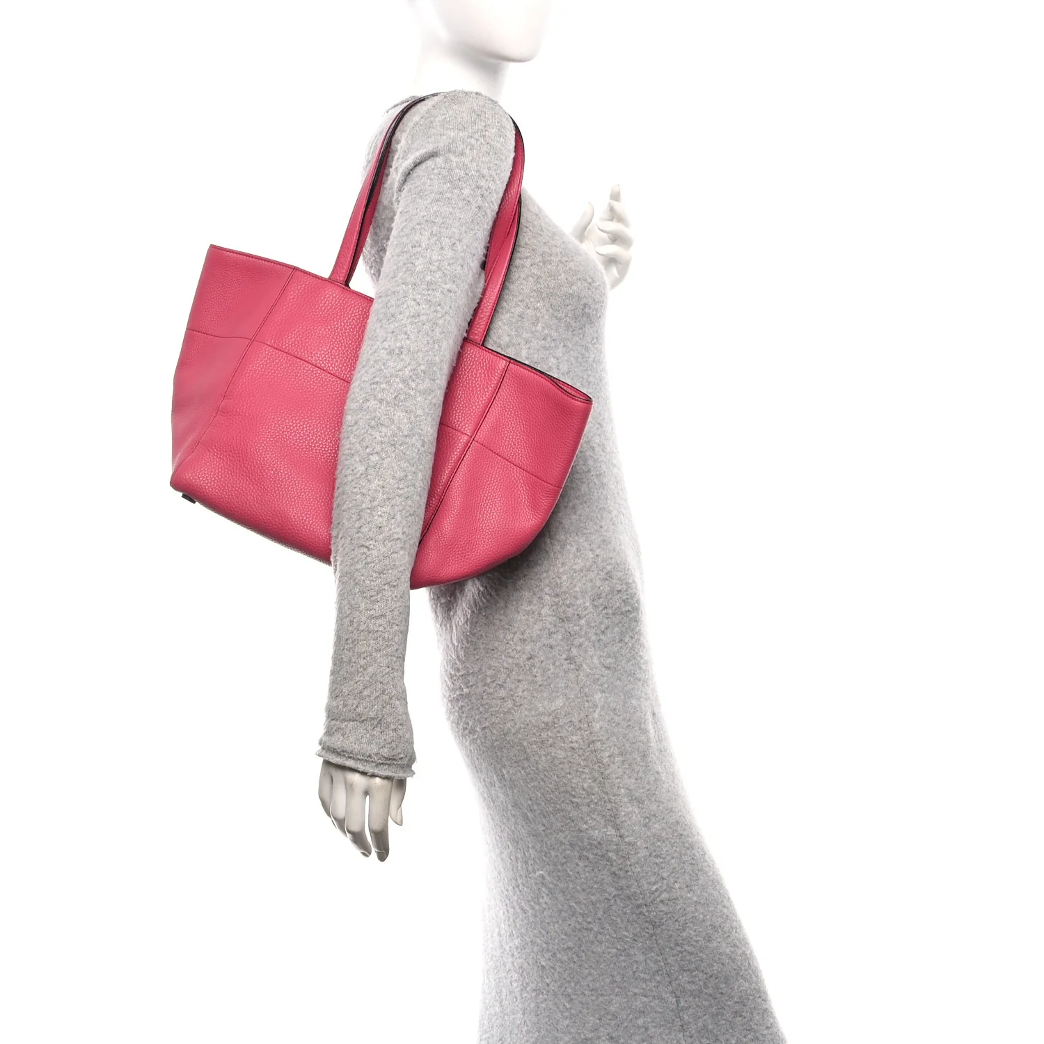 Vitello Daino Shopping Tote Peonia - Image 2