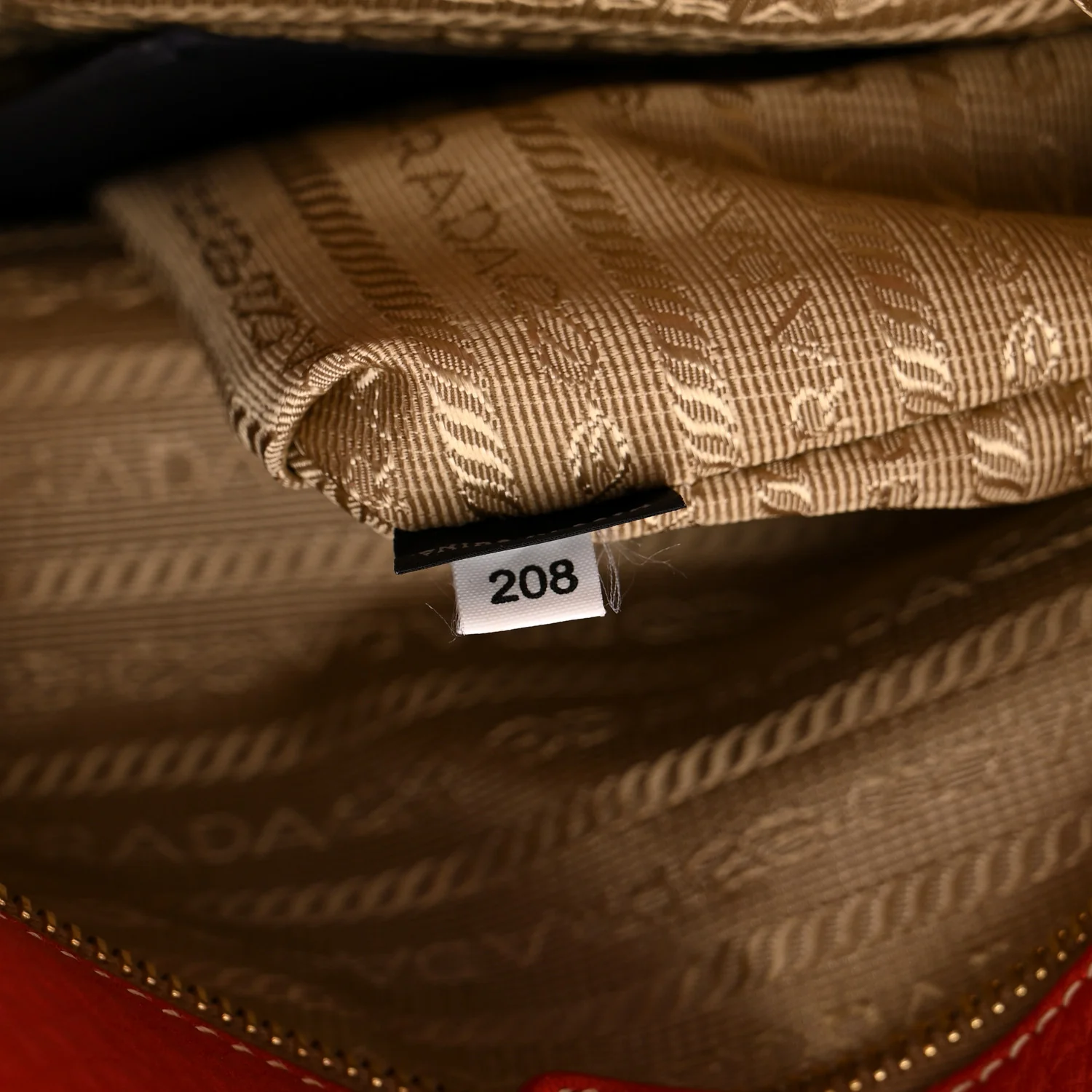 Vitello Daino Side Zip Shopper Tote Fuoco - Image 7