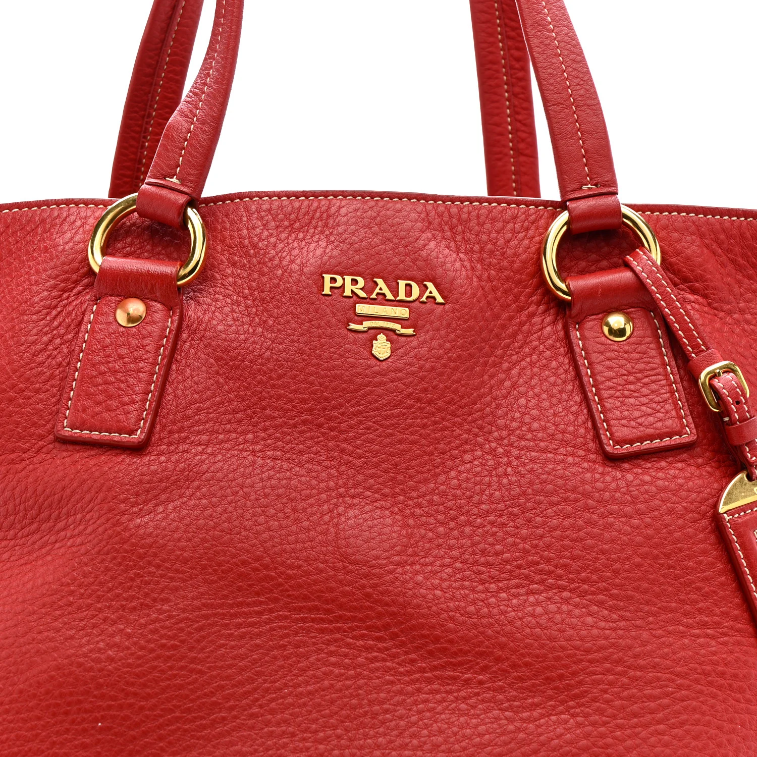 Vitello Daino Side Zip Shopper Tote Fuoco - Image 9