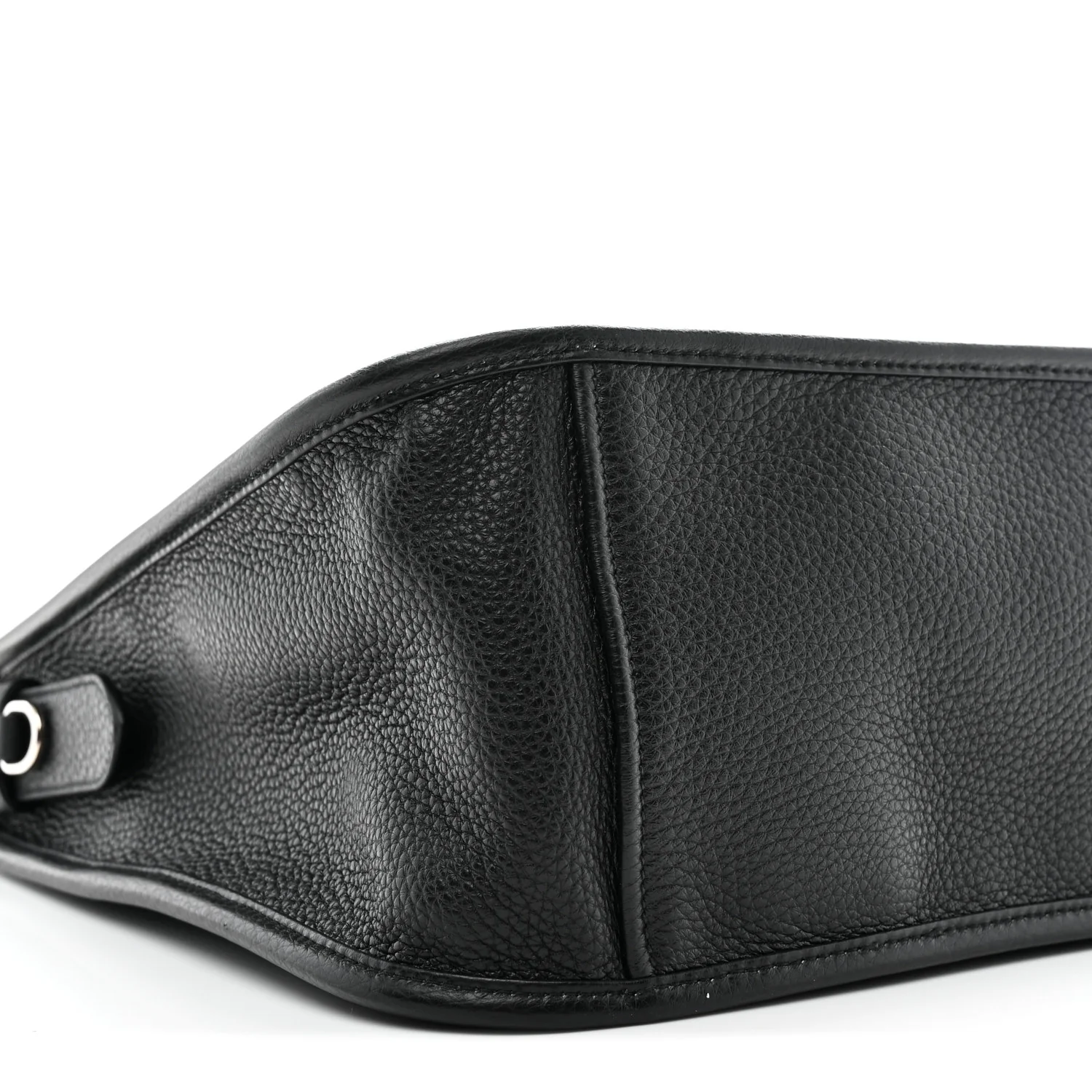 Vitello Daino Soft Hobo Messenger Bag Black - Image 9