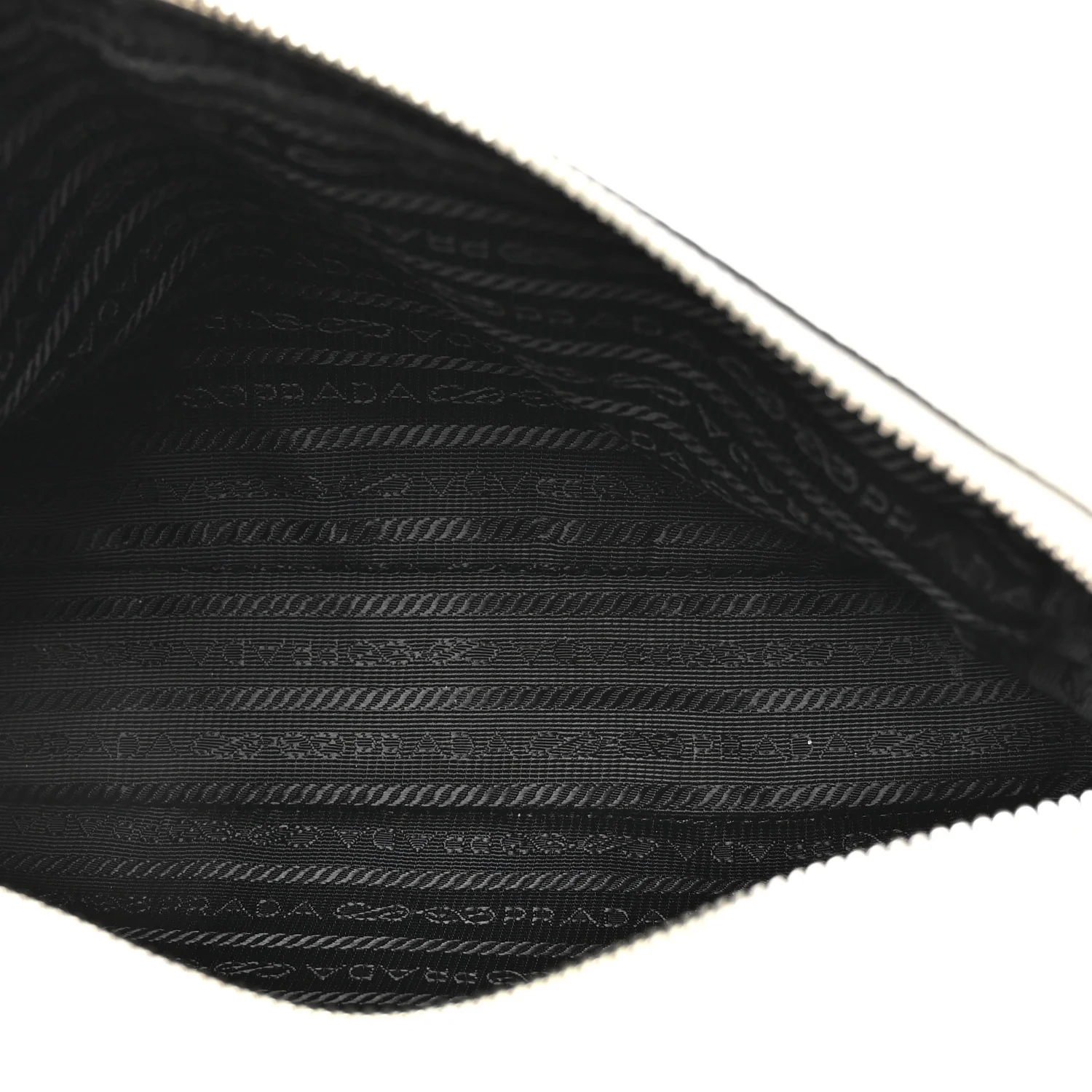Vitello Daino Soft Medium Double Zip Shoulder Bag White - Image 5