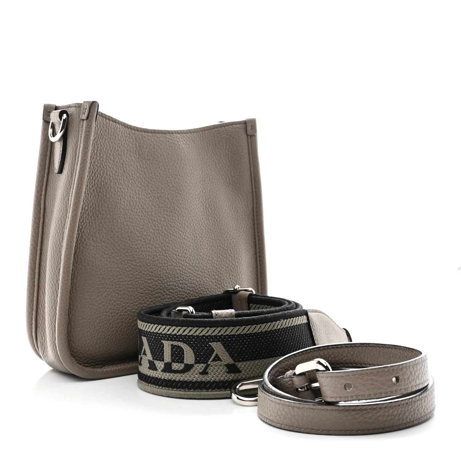 Vitello Daino Soft Mini Hobo Messenger Bag Argilla - Image 3