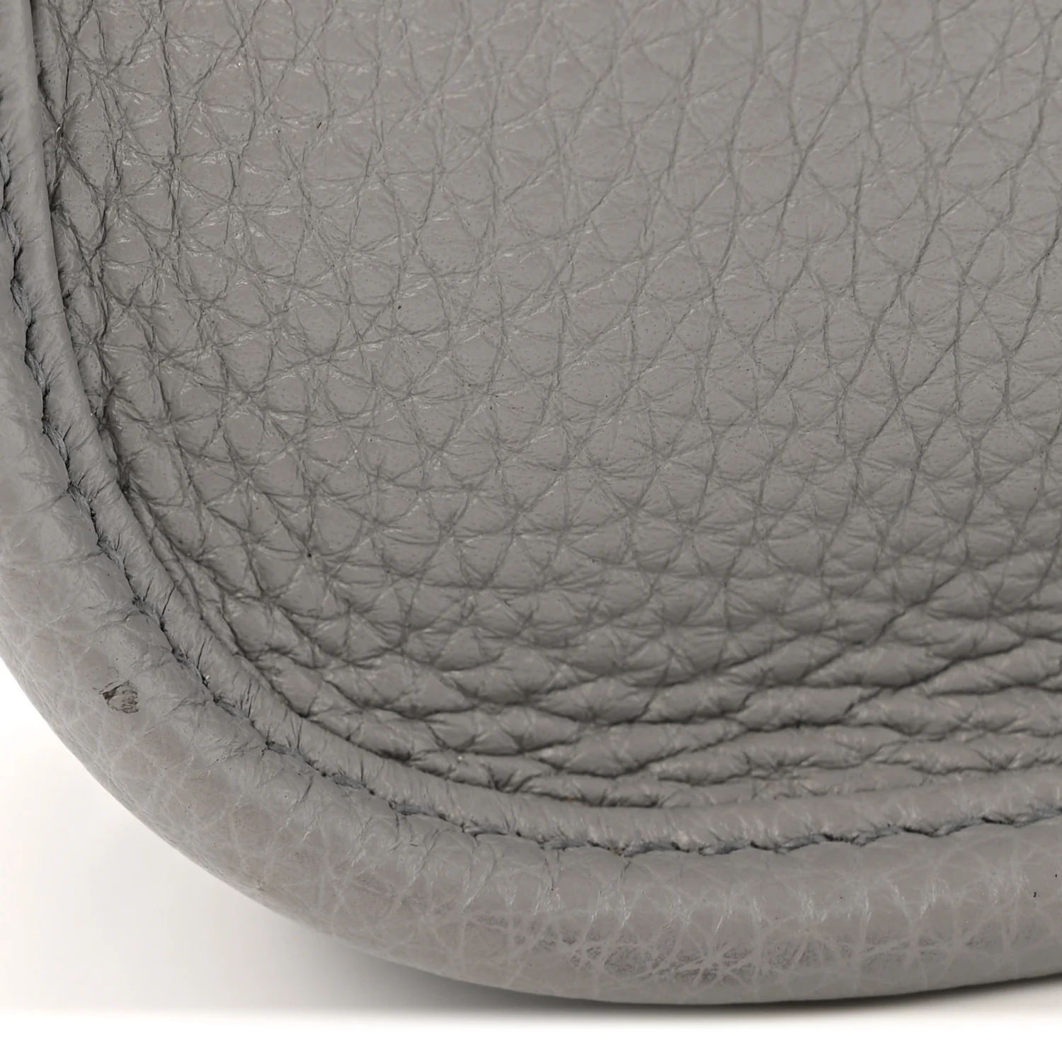 Vitello Daino Soft Mini Hobo Messenger Bag Granite Gray - Image 10