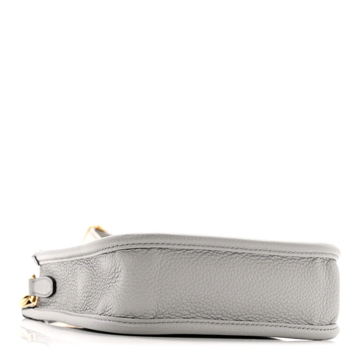 Vitello Daino Soft Mini Hobo Messenger Bag Granite Gray - Image 4