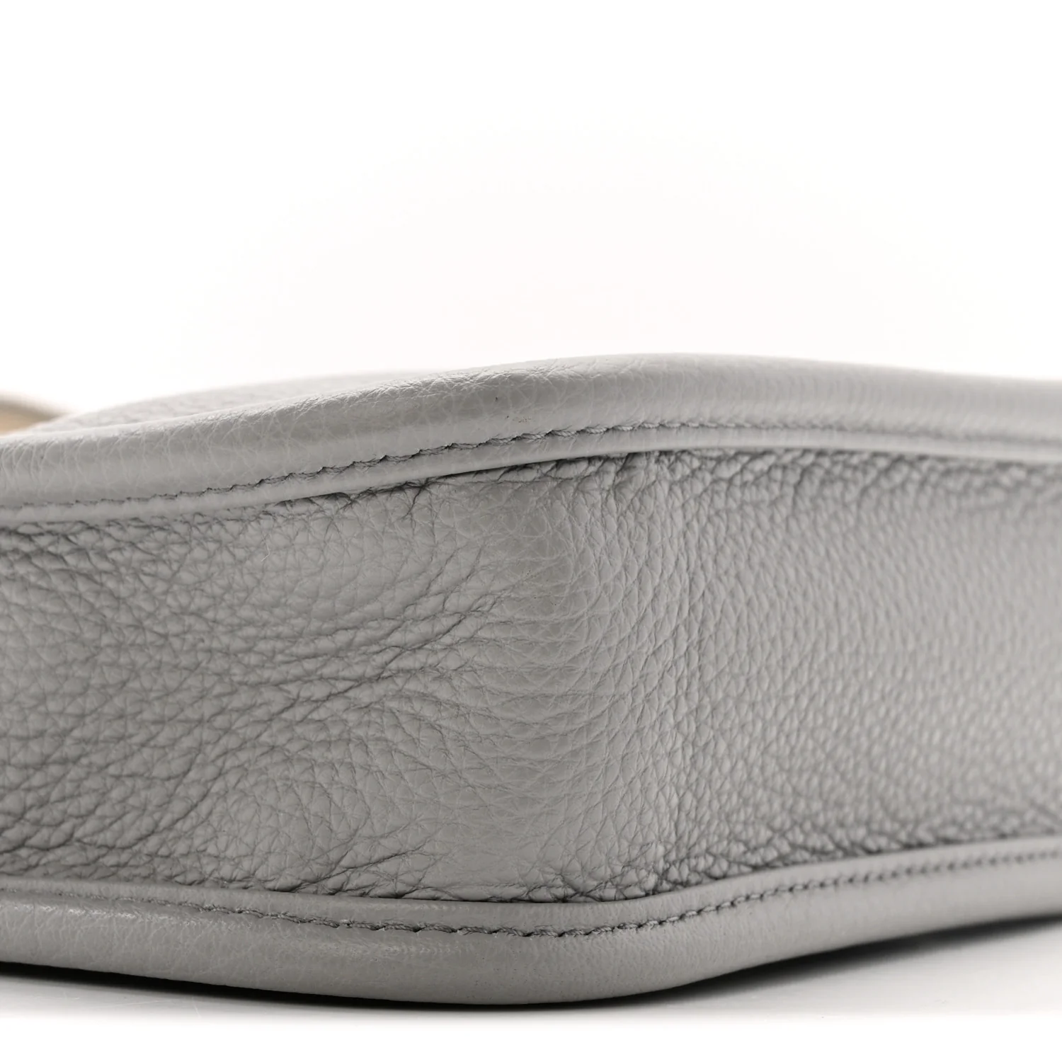 Vitello Daino Soft Mini Hobo Messenger Bag Granite Gray - Image 8
