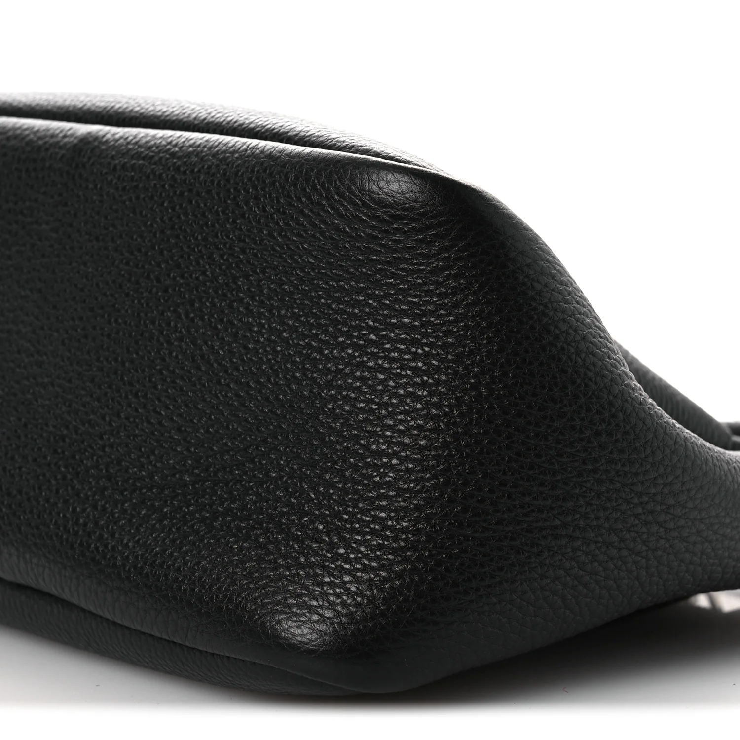 Vitello Daino Soft Mini Zippered Top Handle Bag Black - Image 10