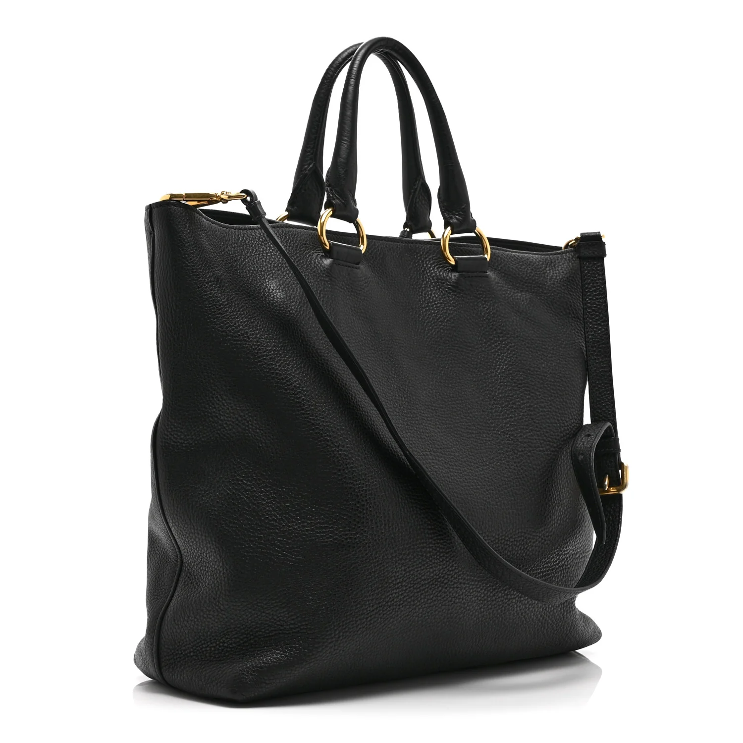 Vitello Daino Tote Black - Image 3