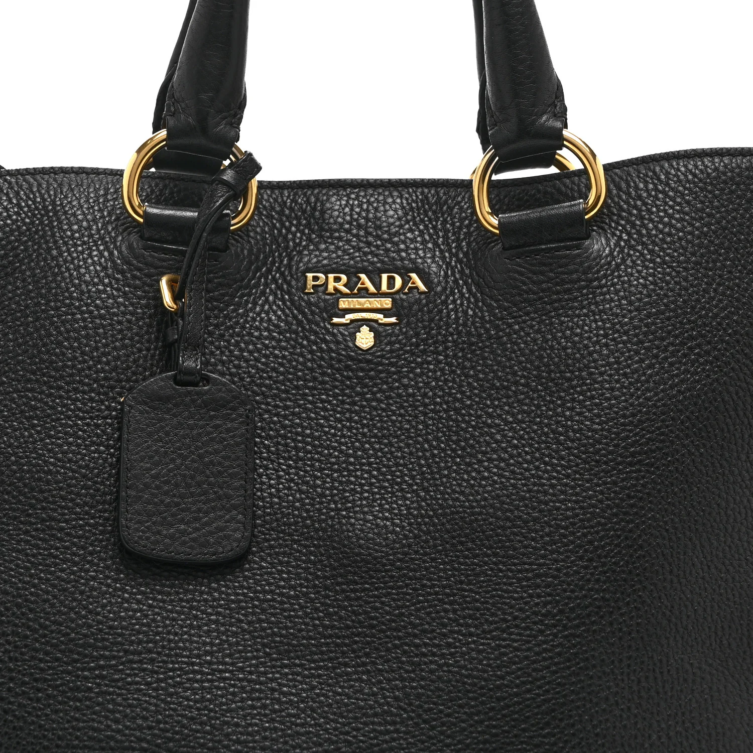 Vitello Daino Tote Black - Image 8