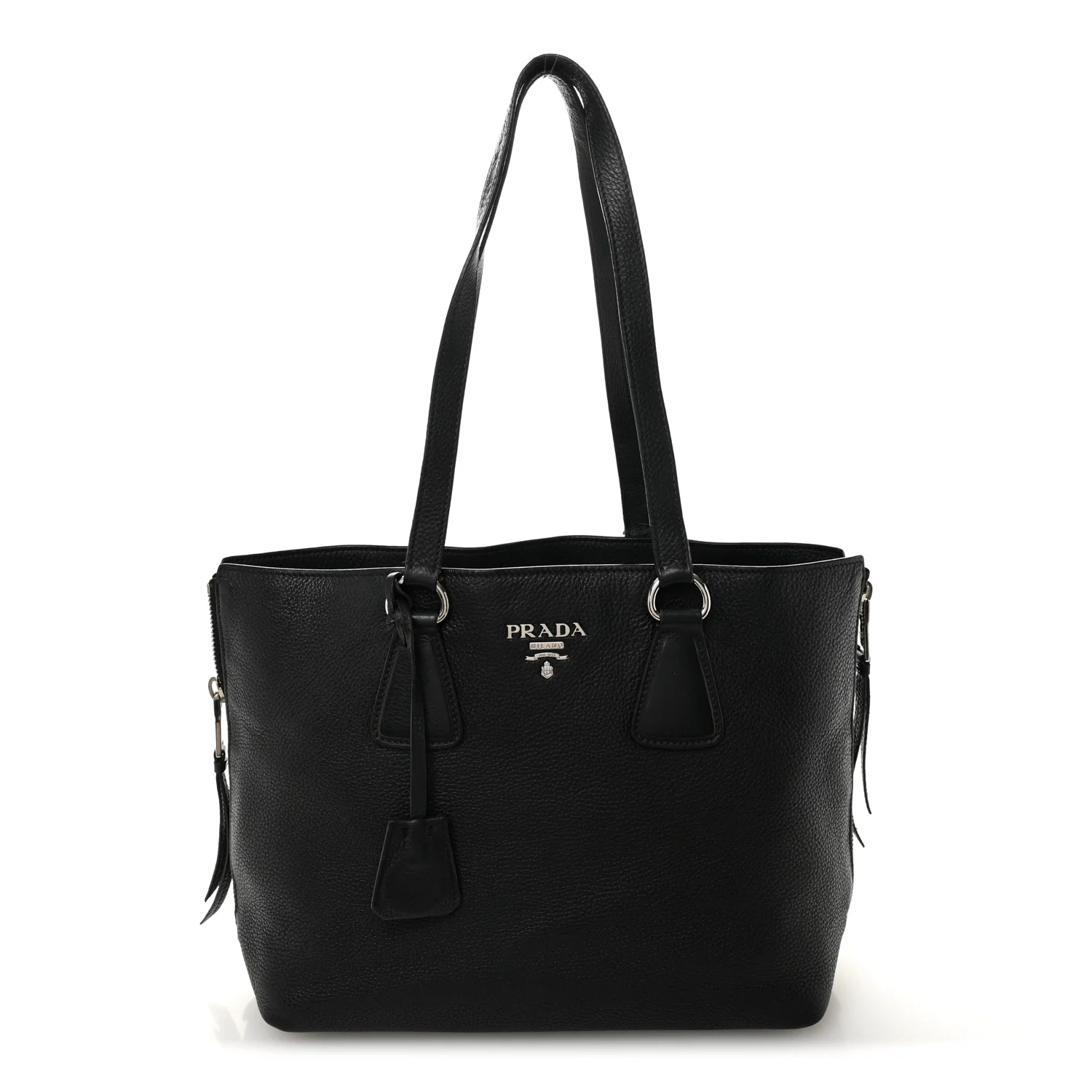 Vitello Daino Tote Black