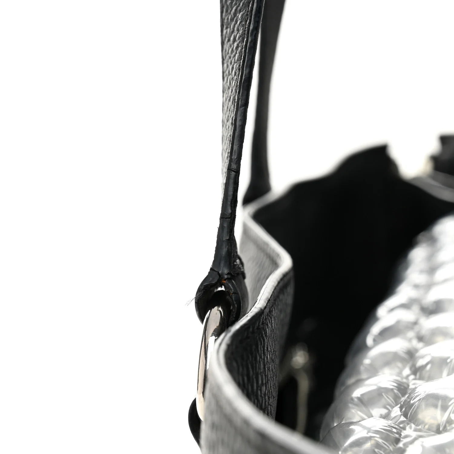 Vitello Daino Tote Black - Image 14