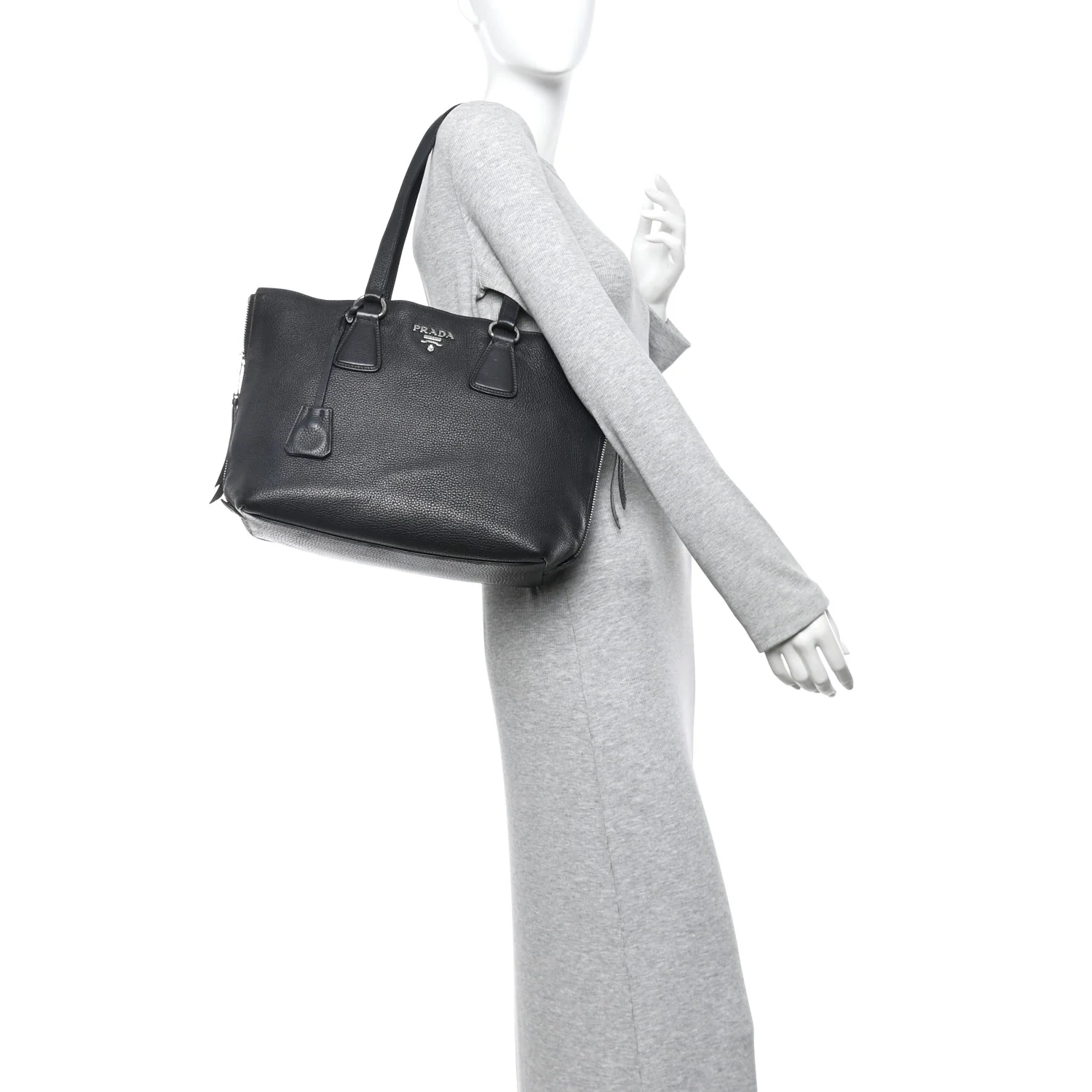 Vitello Daino Tote Black - Image 2