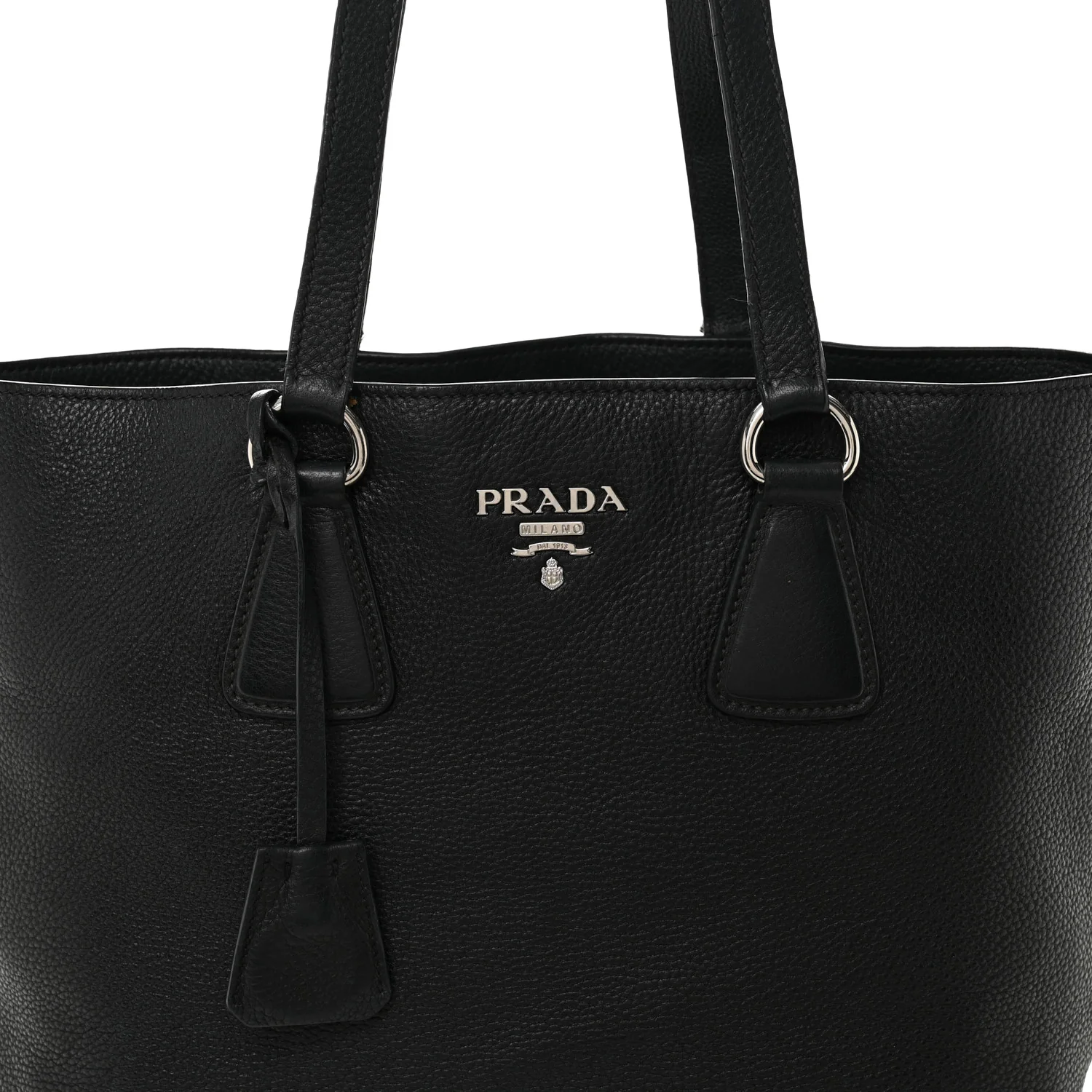 Vitello Daino Tote Black - Image 7